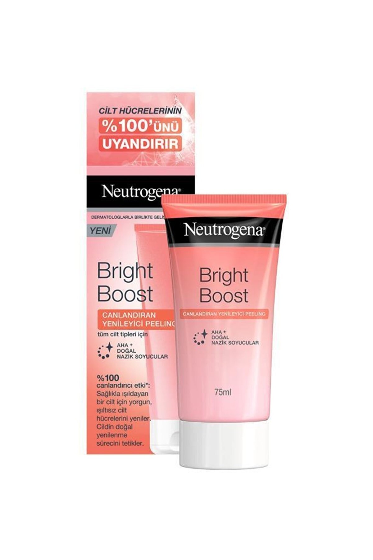 لایه بردار و روشن کننده برایت بوست AHA نوتروژینا 75 میلی لیتر نوتروژینا Neutrogena