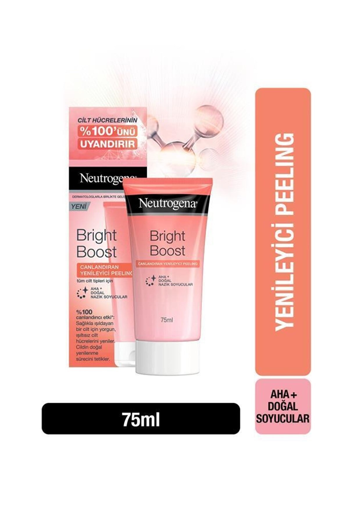 لایه بردار و روشن کننده برایت بوست AHA نوتروژینا 75 میلی لیتر نوتروژینا Neutrogena