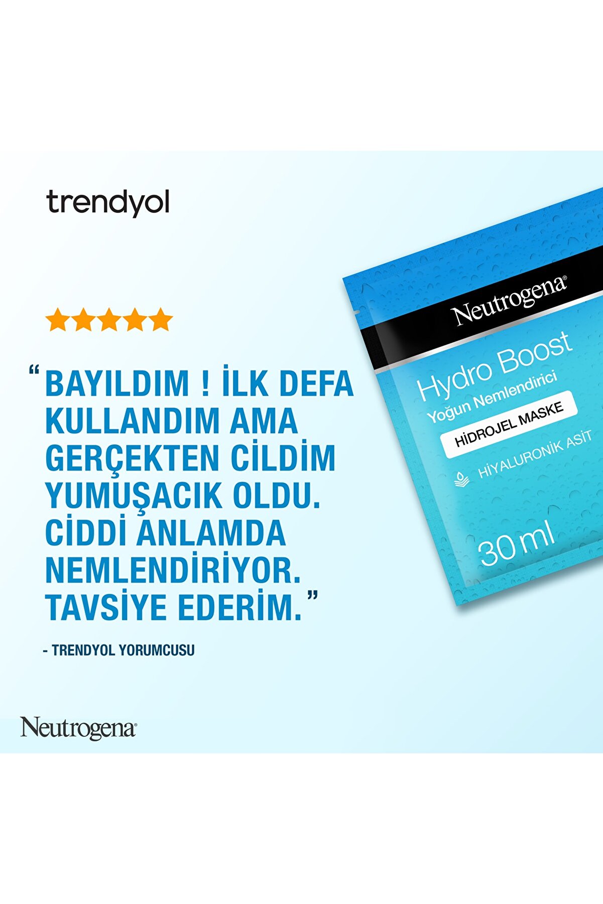 ماسک صورت ورقه ای هیدروژل هیدرو بوست 30 میلی لیتر نوتروژینا Neutrogena