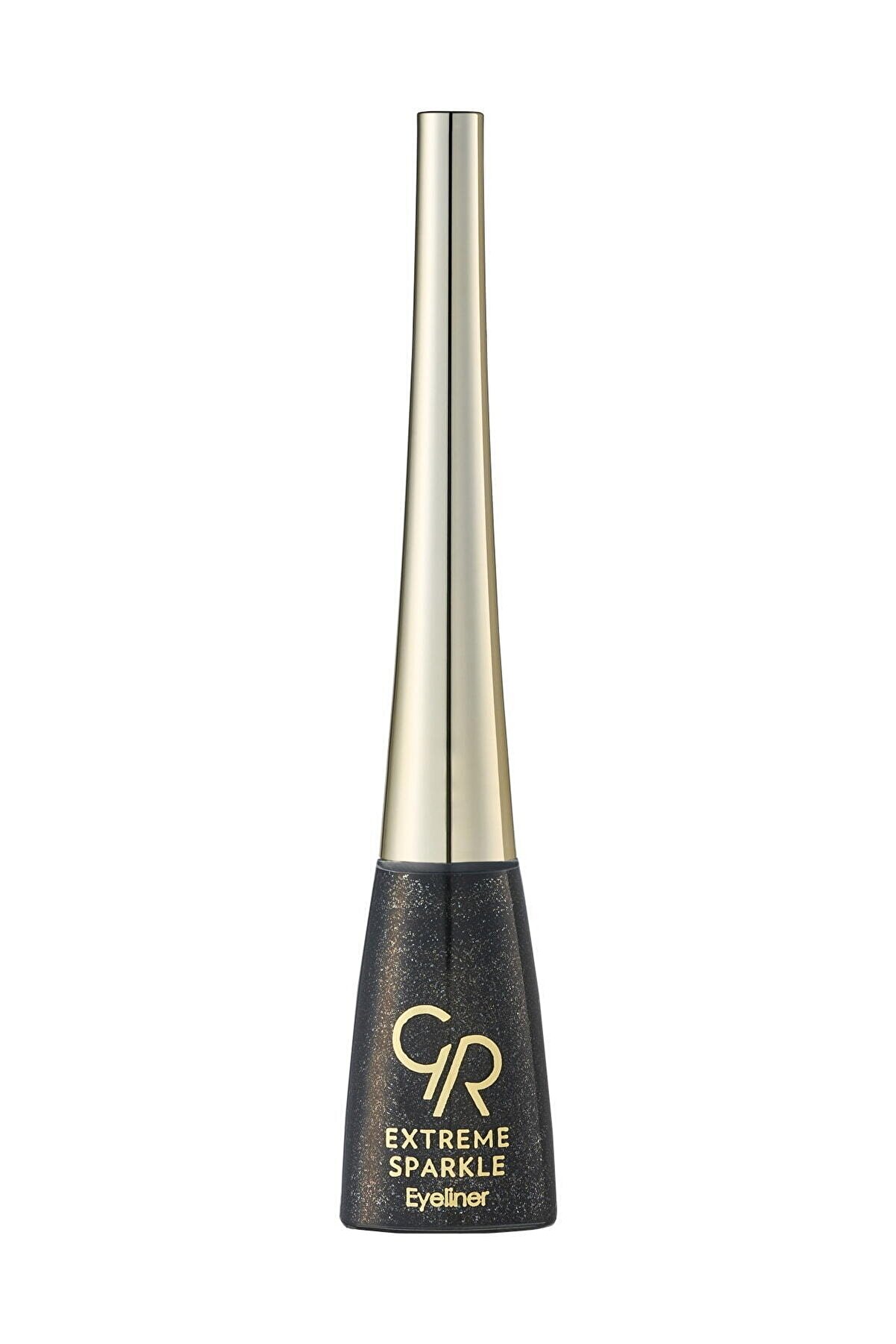 خط چشم مایع مدل Extreme Sparkle رنگ مشکی گلدن رز Golden Rose