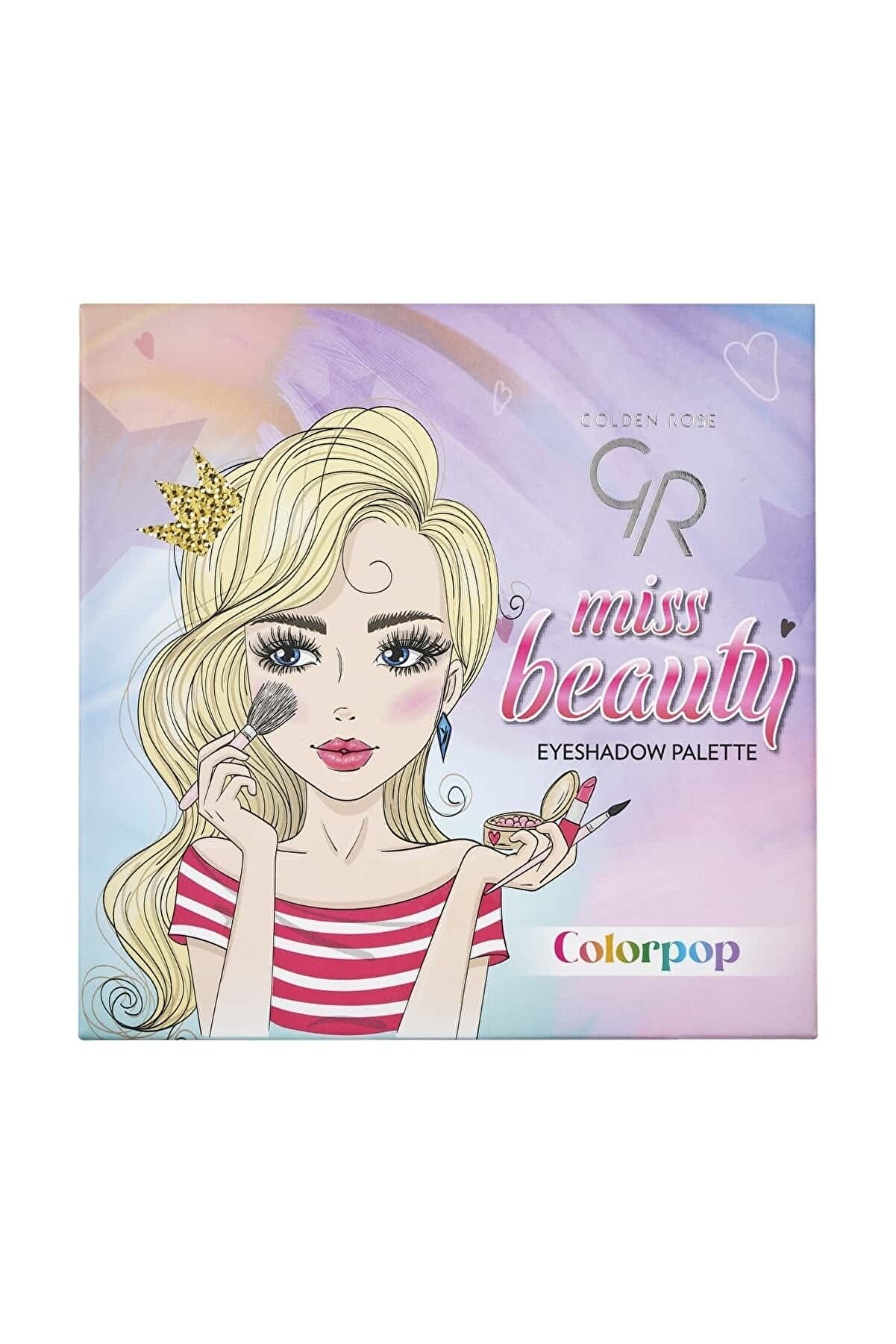 پالت سایه چشم مدل Miss Beauty رنگبندی  Colorpop گلدن رز Golden Rose