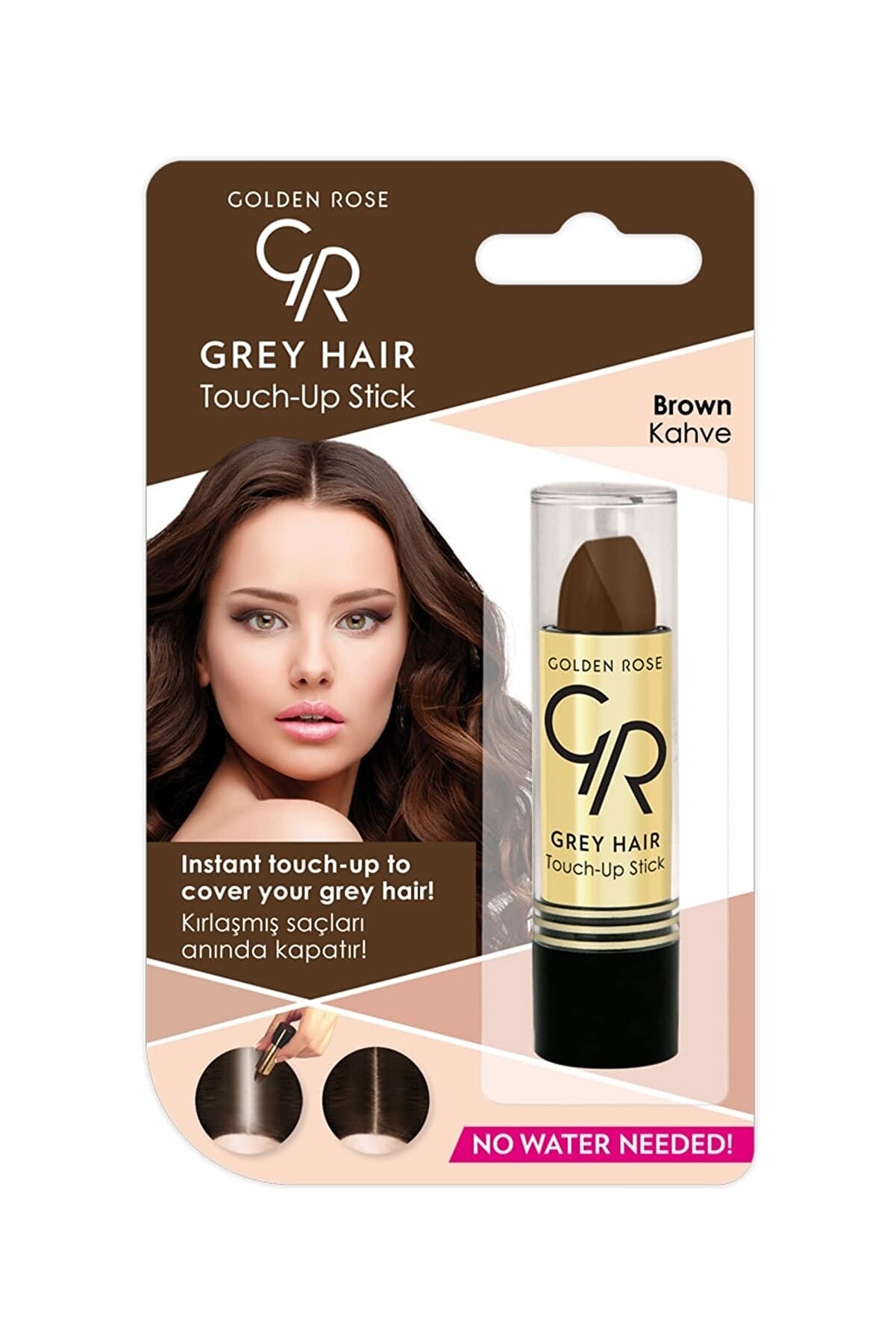 استیک پوشاننده موهای سفید رنگ قهوه ای متوسط گلدن رز Golden Rose