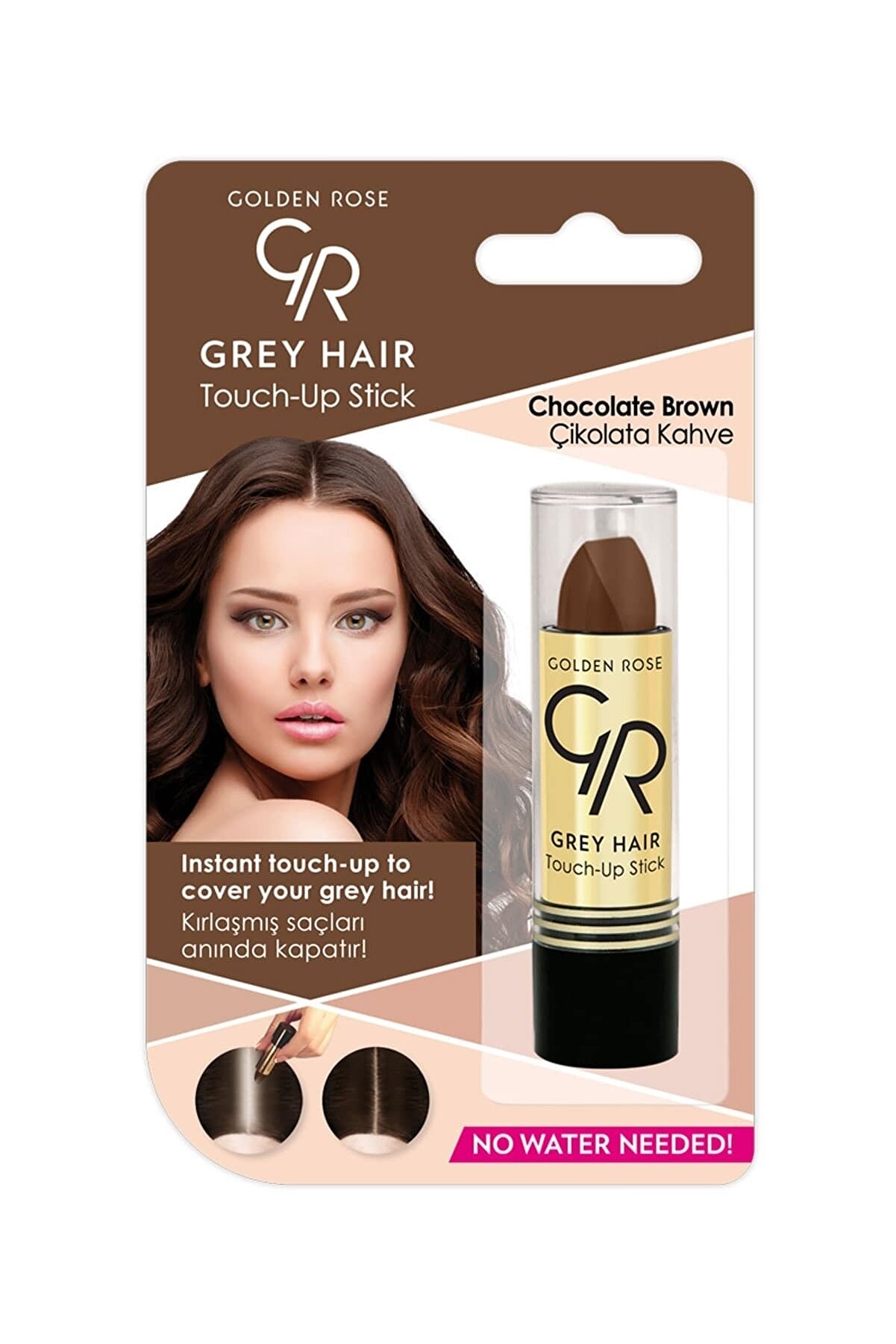 استیک پوشاننده موهای سفید رنگ قهوه ای شکلاتی گلدن رز Golden Rose