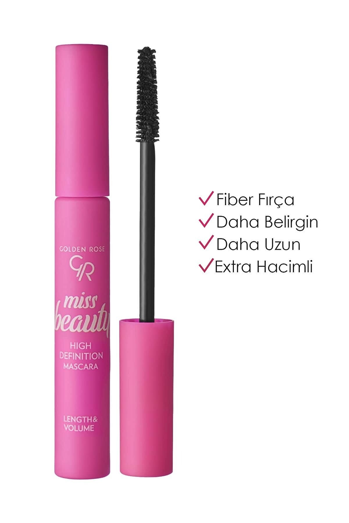 ریمل حجم دهنده و بلند کننده مژه Miss Beauty مشکی گلدن رز Golden Rose
