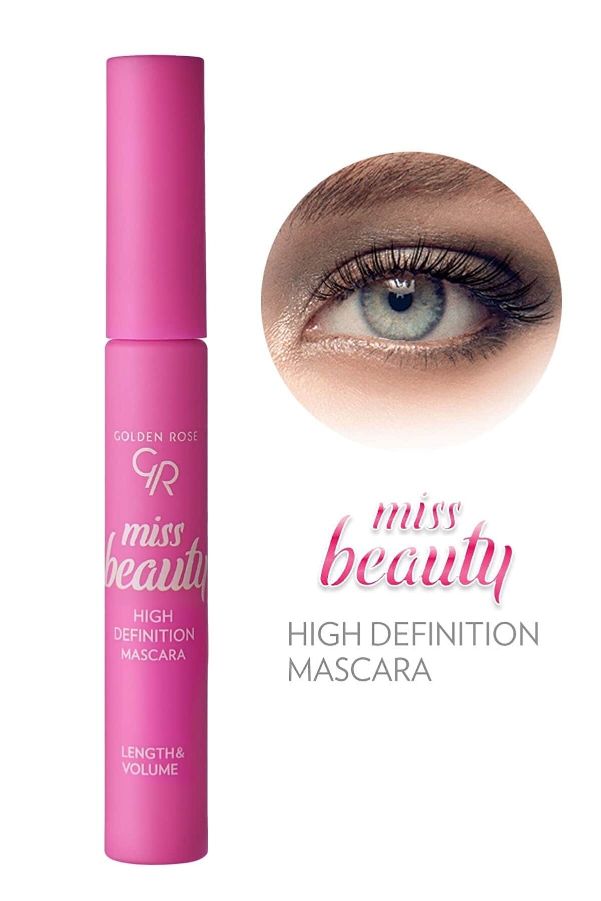 ریمل حجم دهنده و بلند کننده مژه Miss Beauty مشکی گلدن رز Golden Rose