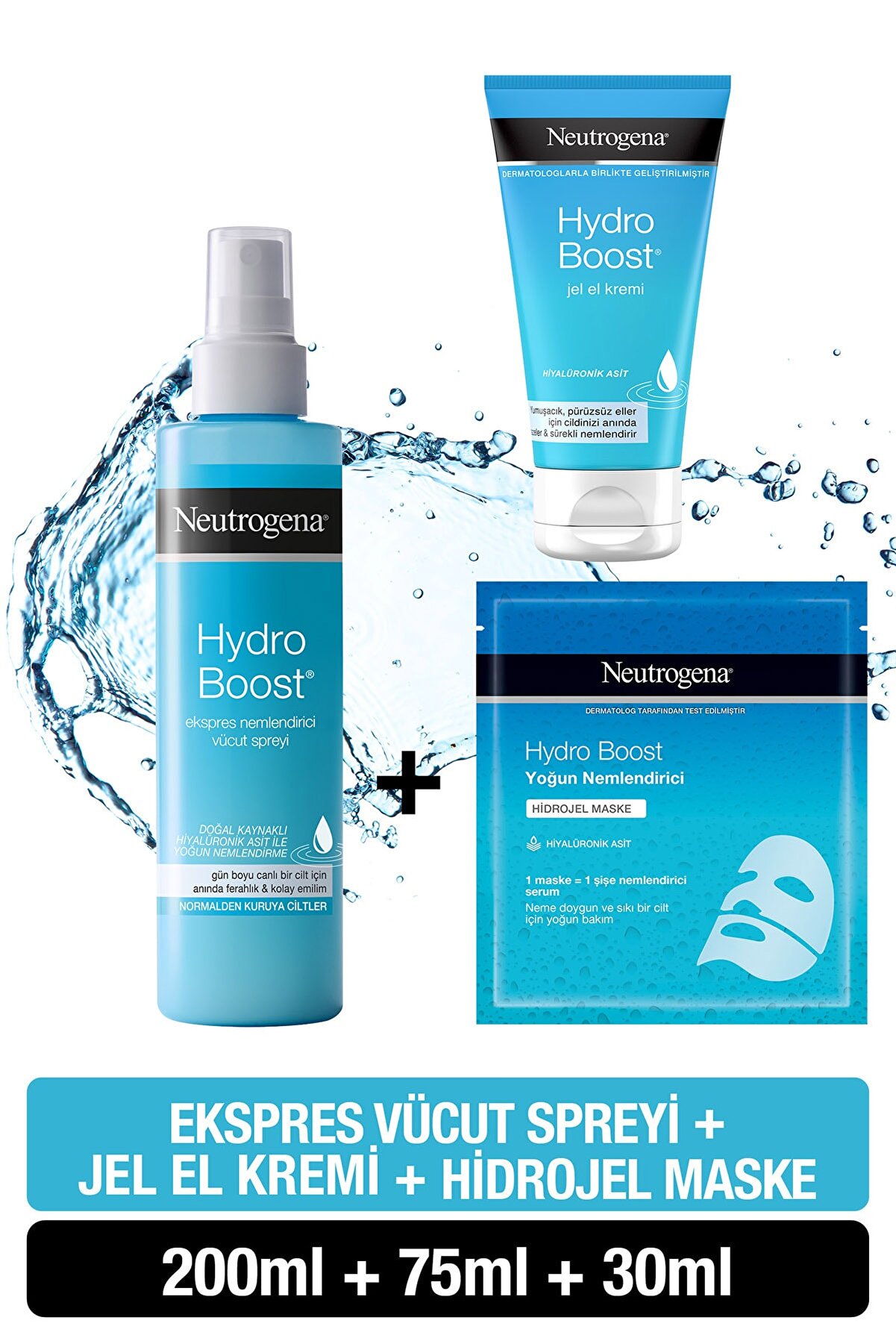 ست آبرسان و مرطوب کننده صورت و بدن هیدروبوست نوتروژینا Neutrogena