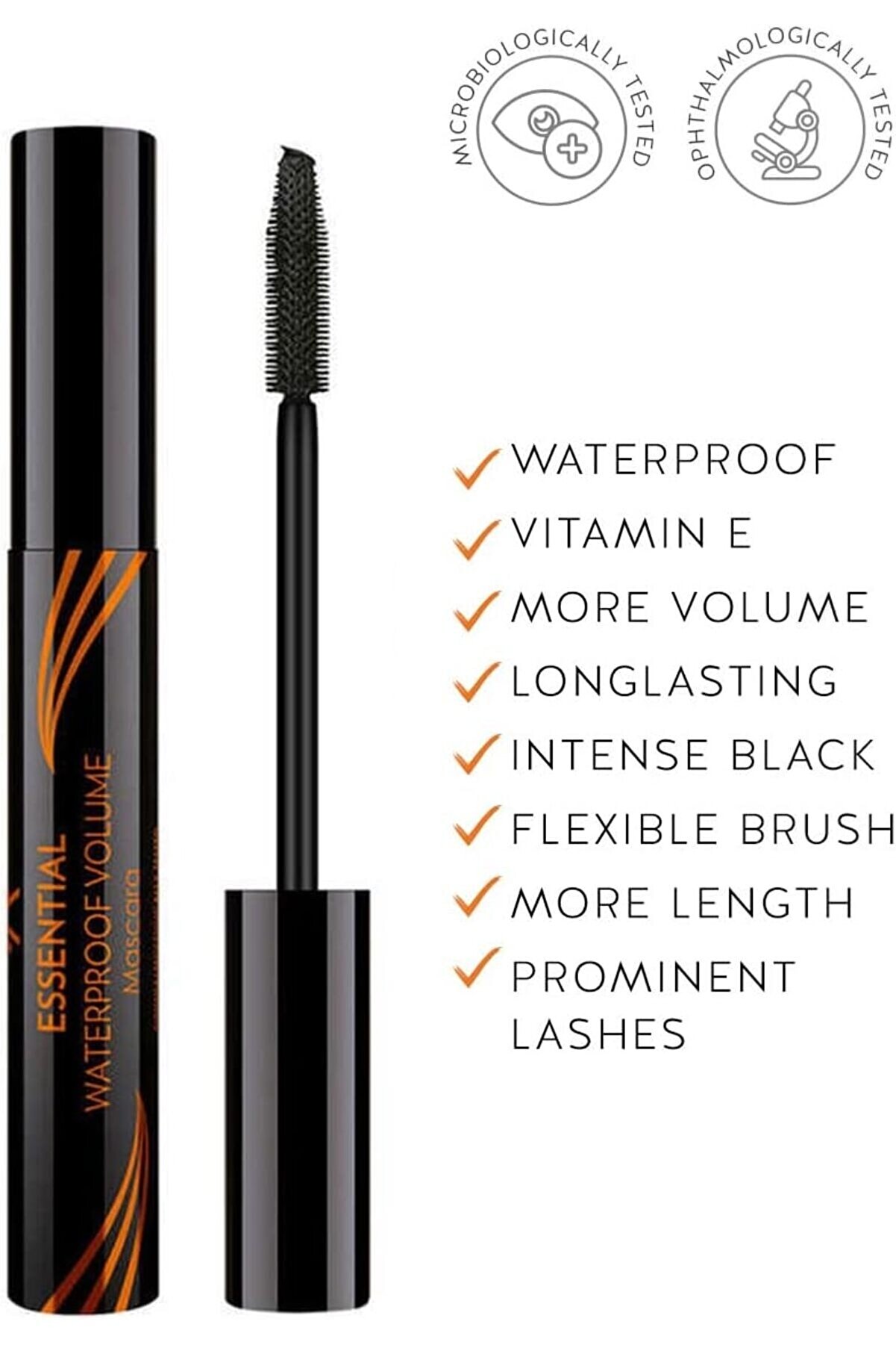 ریمل ضد آب حجم دهنده و بلند کننده Essential مشکی گلدن رز Golden Rose