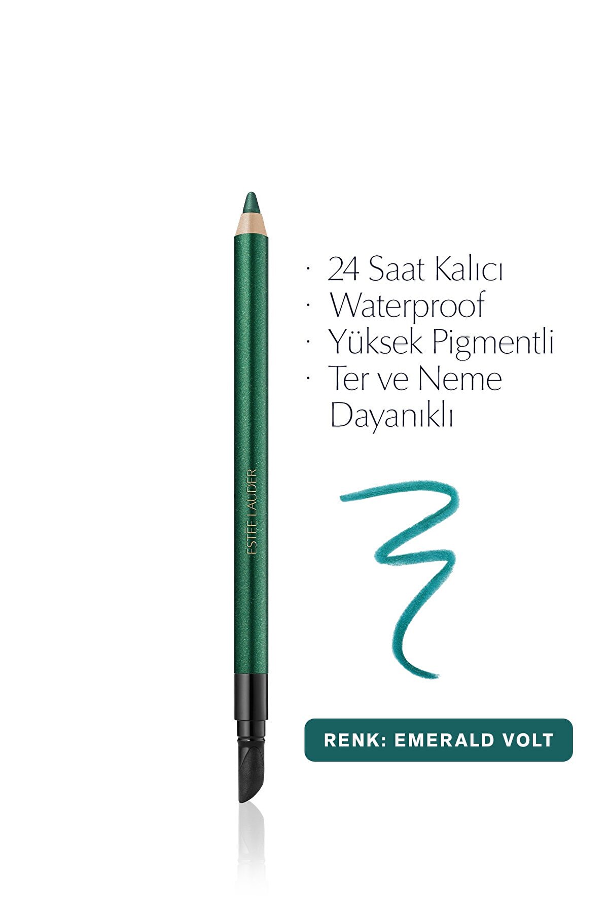 خط چشم ژل ضدآب دائمی 24 ساعته شماره 08 سبز استی لادر Estee Lauder