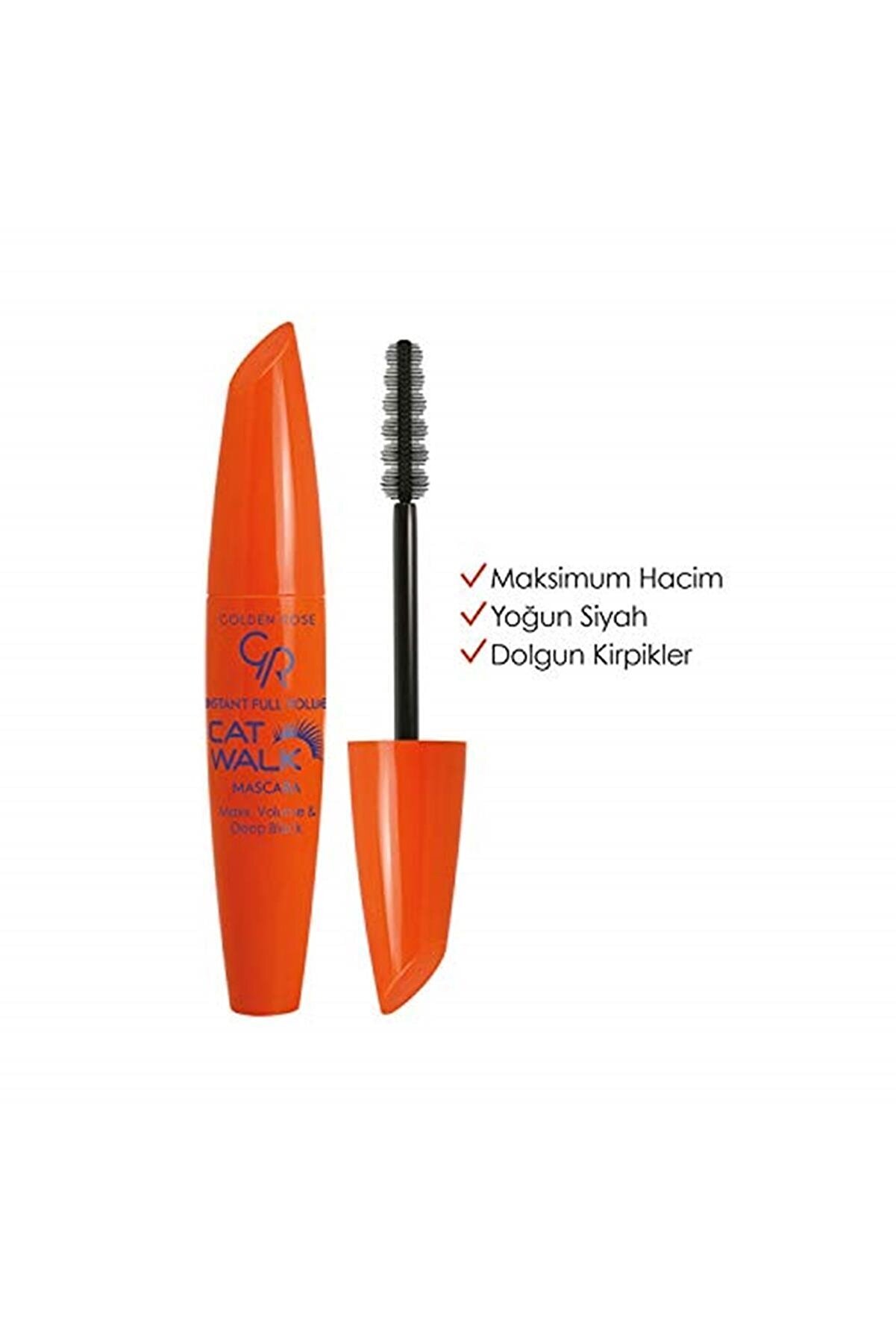 ریمل ضد آب حجم دهنده و بلند کننده Cat Walk مشکی گلدن رز Golden Rose