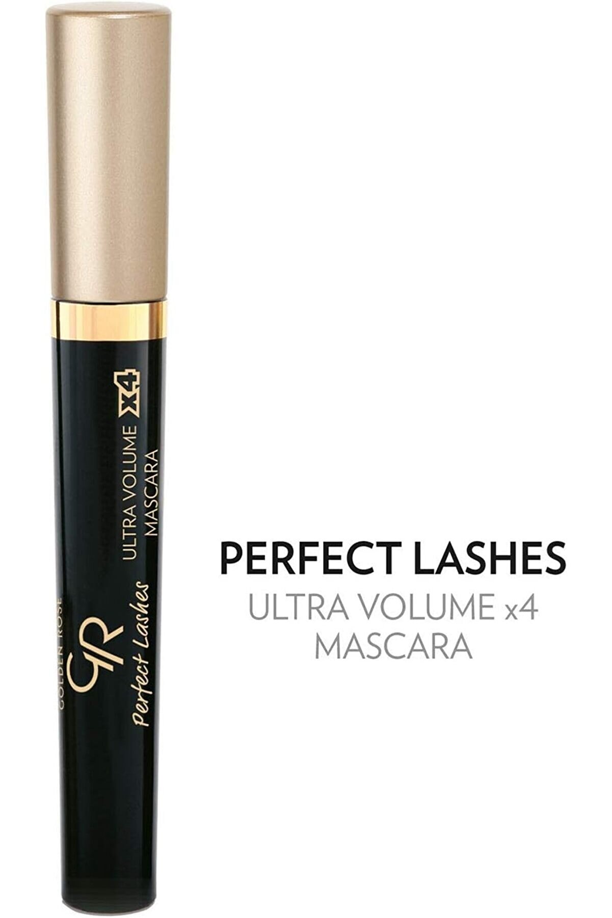 ریمل ضد آب حجم دهنده مژه Perfect Lashes Ultra Volume X4 مشکی گلدن رز Golden Rose