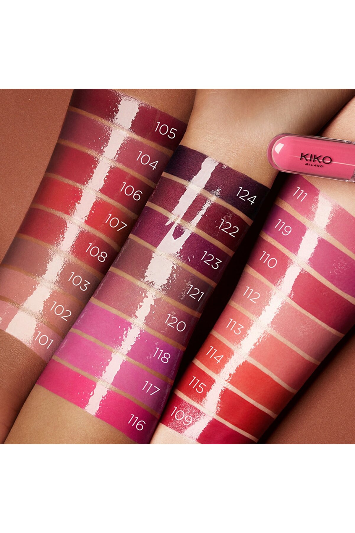 رژ لب مایع به همراه برق لب رنگ هلویی شماره 112  کیکو KIKO