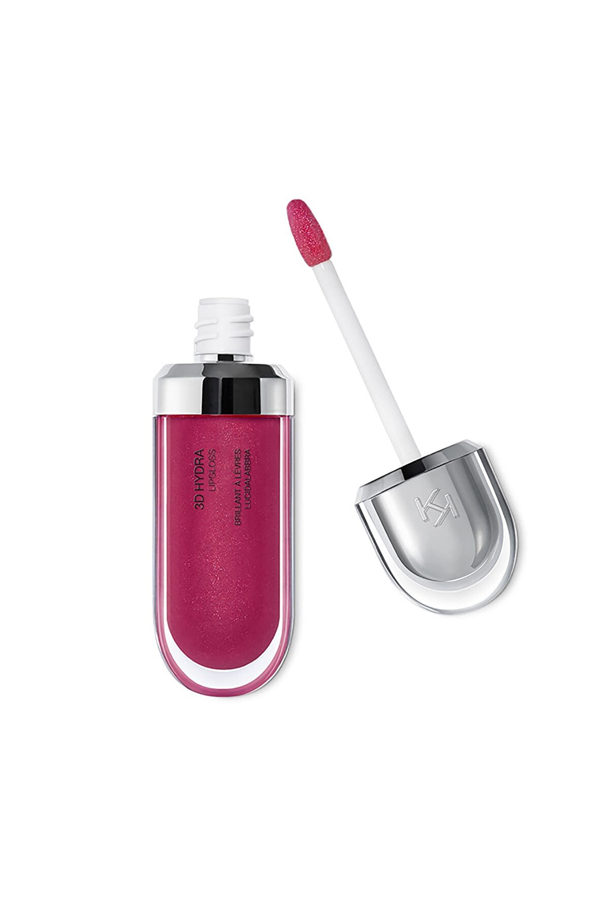 رژ لب مایع براق مدل 3D hydra رنگ قرمز گارنت درخشان شماره 22 کیکو KIKO