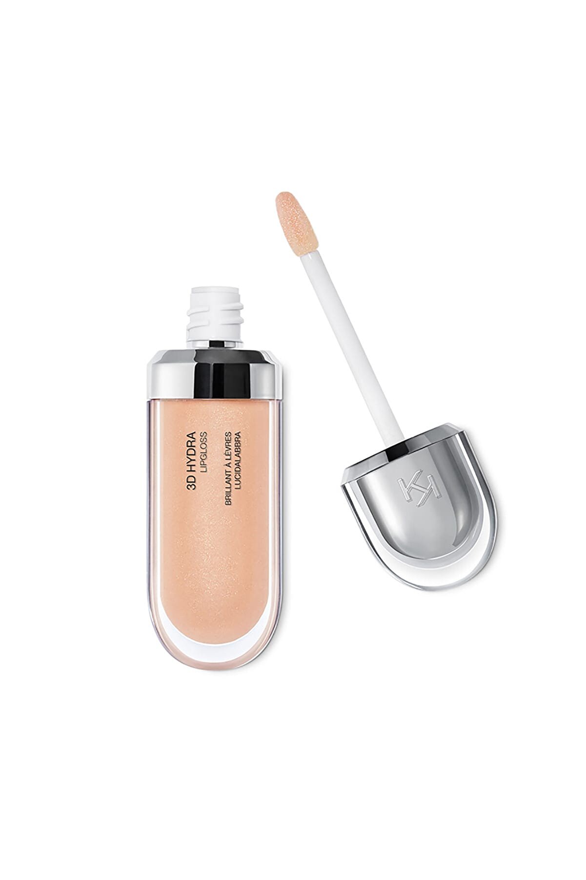 رژ لب مایع براق مدل 3D hydra رنگ بژ طبیعی شماره 02 کیکو KIKO