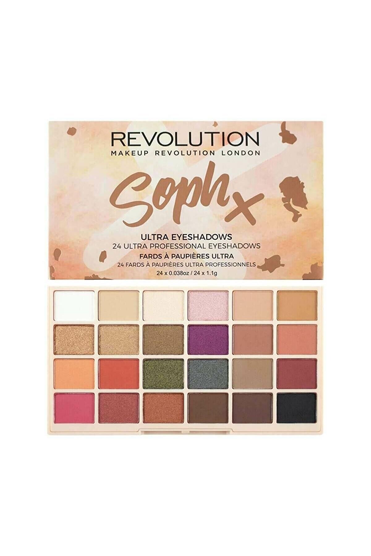 پالت سایه چشم 24 رنگ Sophx 5057566008488 رولوشن Revolution