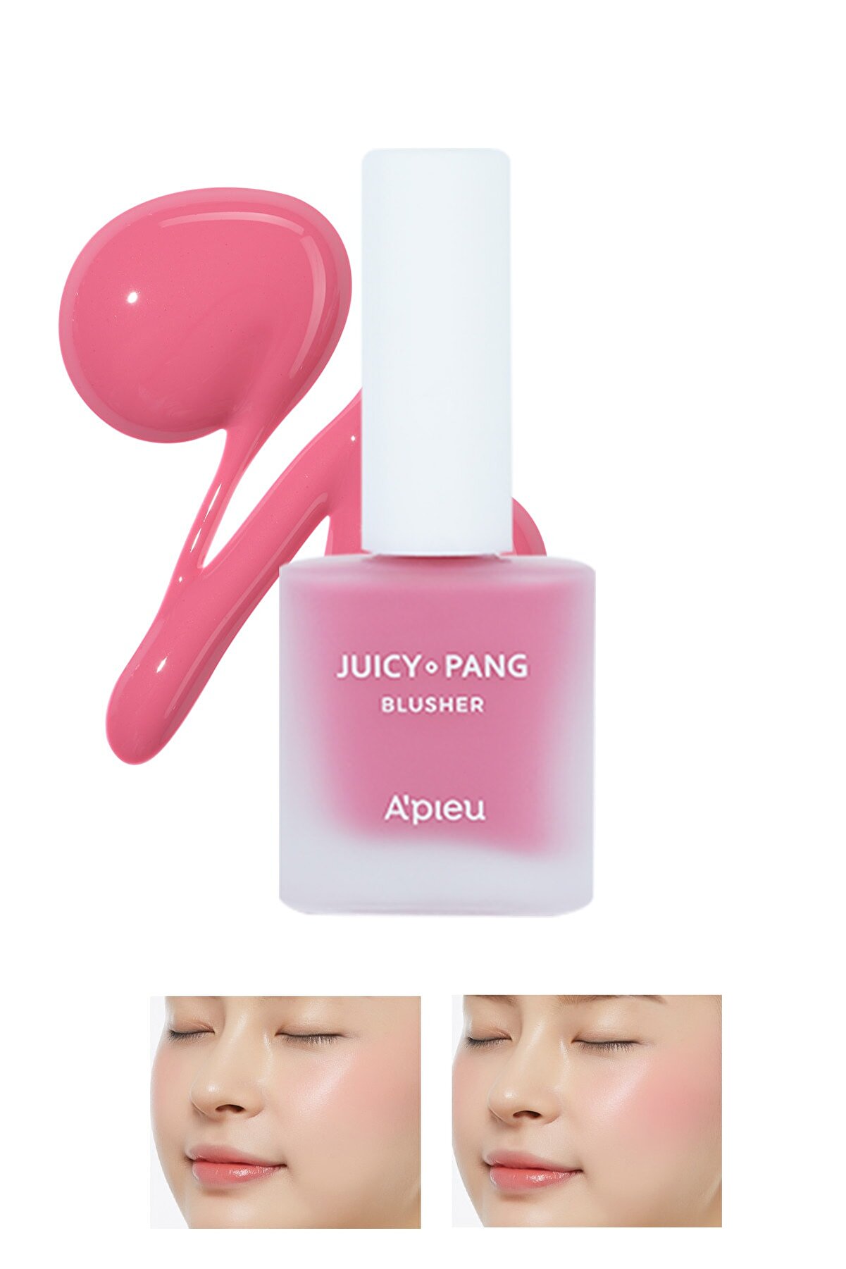 رژگونه مایع مرطوب کننده طبیعی Juicy Pang رنگ Water Blusherشماره PK02 میشا Missha