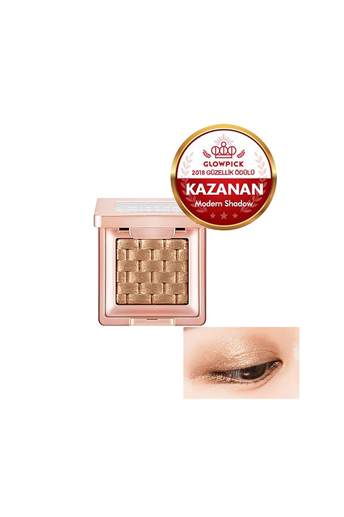 سایه چشم مدرن تکی با پیگمنت بالا Italprism رنگ Shooting Gold شماره 20 میشا Missha