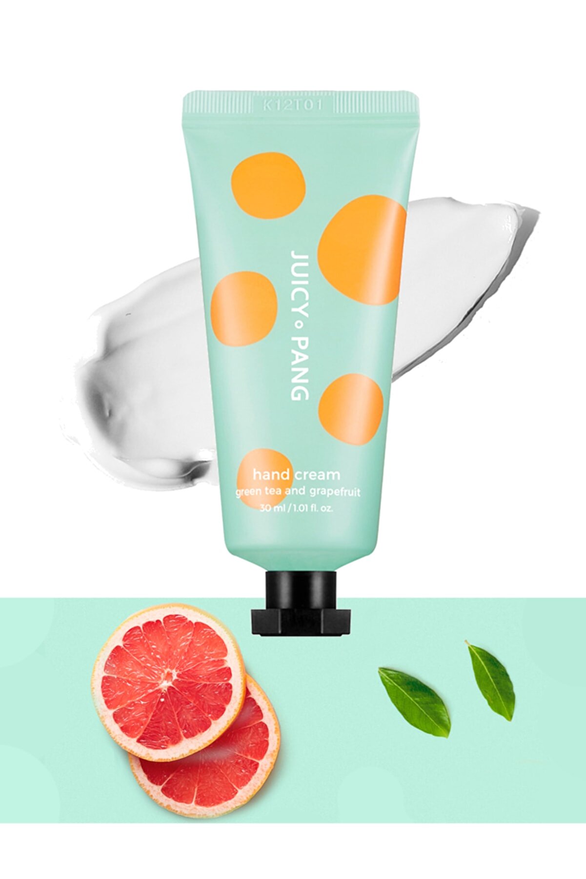 کرم دست مرطوب کننده  Juicy Pang حاوی چای سبز گریپ فروت کره شی میشا Missha
