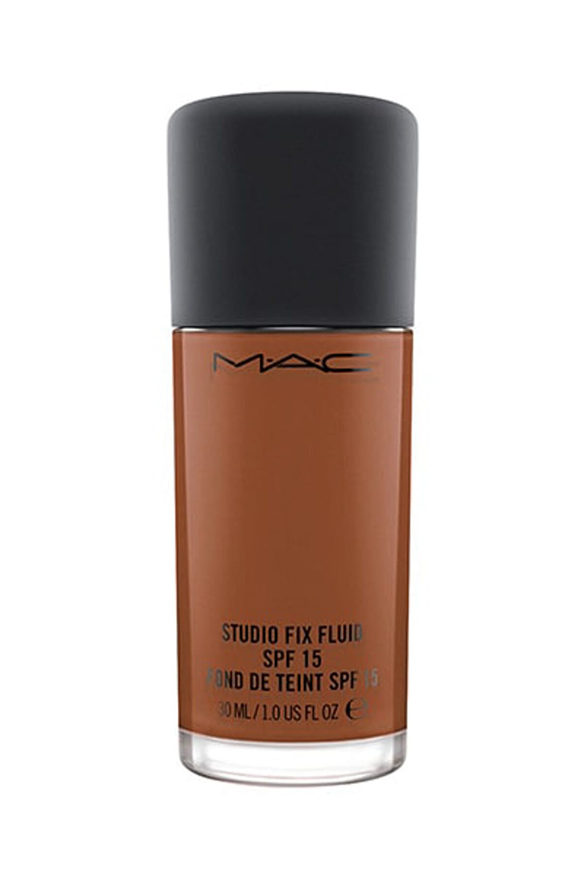 کرم پودر استودیو فیکس STUDIO FIX FLUID مدل NW46 قهوه ای تیره با ته رنگ قرمزحجم 30 میل مک MAC