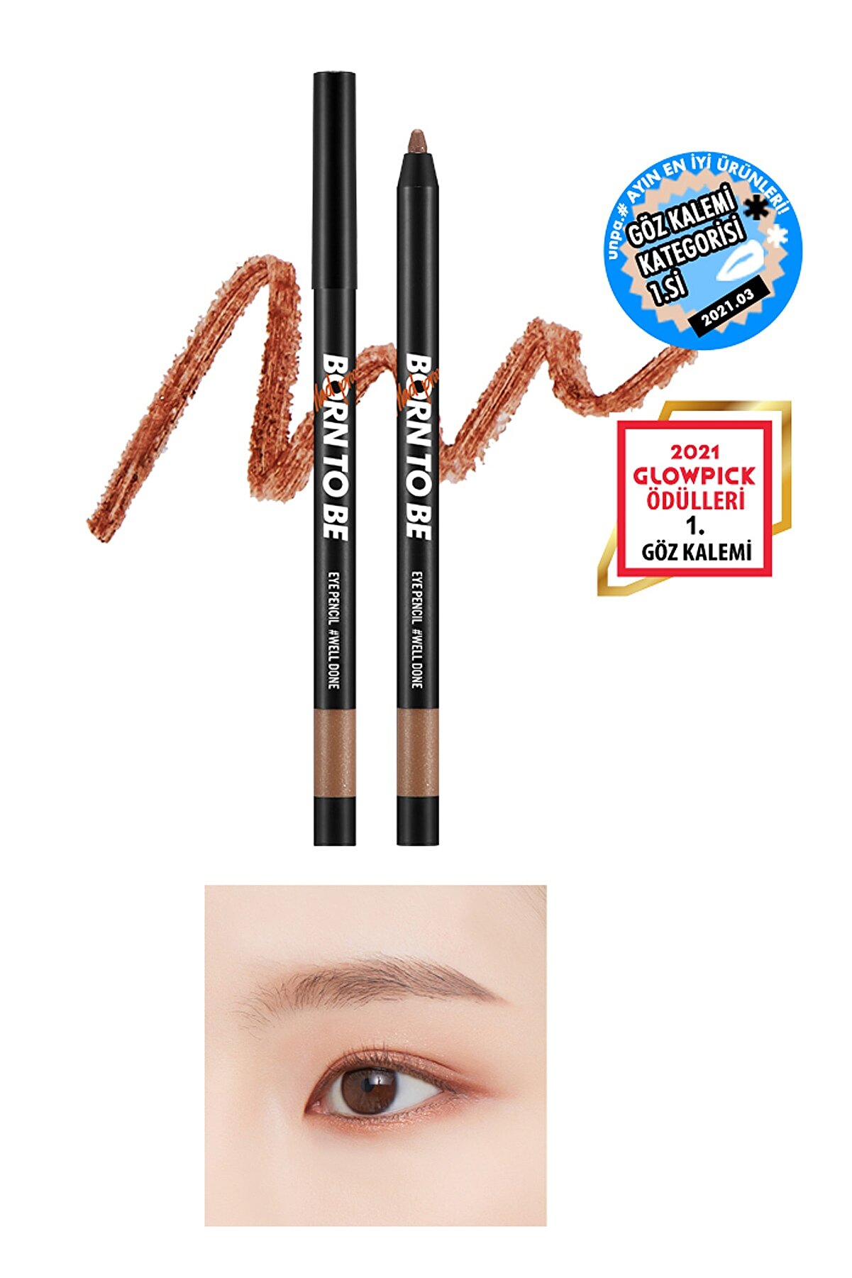 مداد چشم ژله ای بادوام 30 ساعته رنگ glam Vermilion میشا Missha
