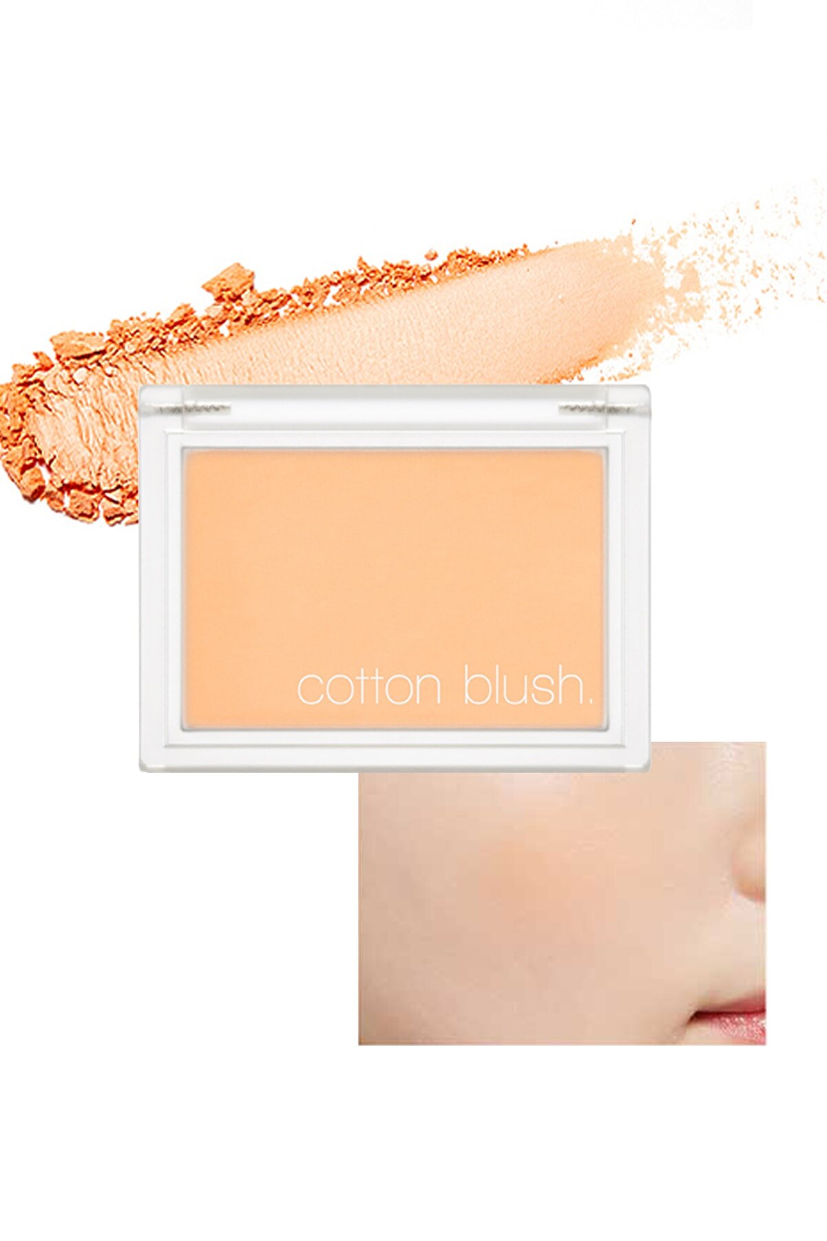رژگونه پنبه ای  با بافت نرم و قابلیت استفاده آسان رنگ Mandarine Ade میشا Missha