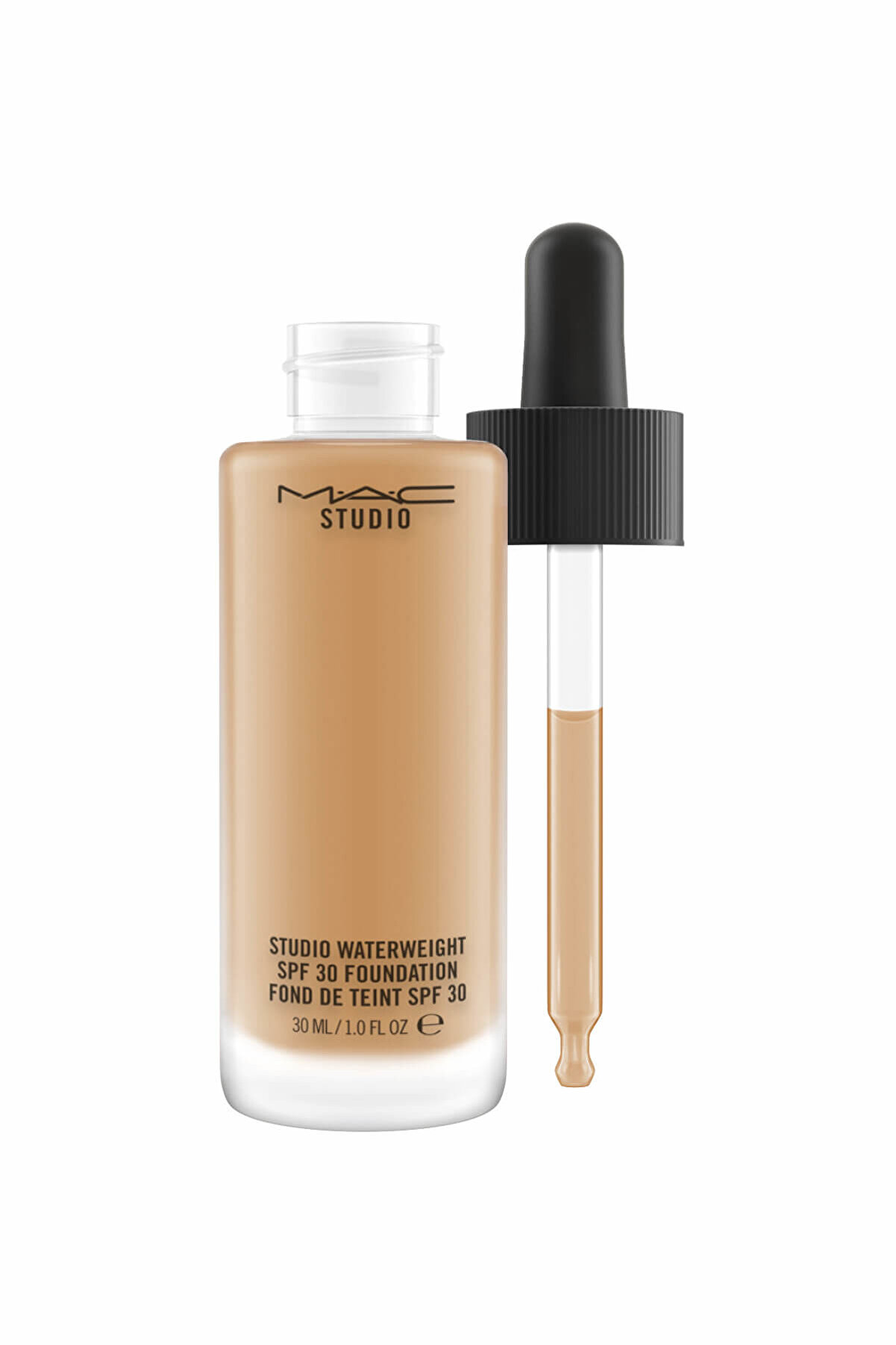 کرم پودر استودیو واتر ویت Studio Water weight مدل NC45 برنز عمیق با ته رنگ طلایی حجم 30 میل مک MAC