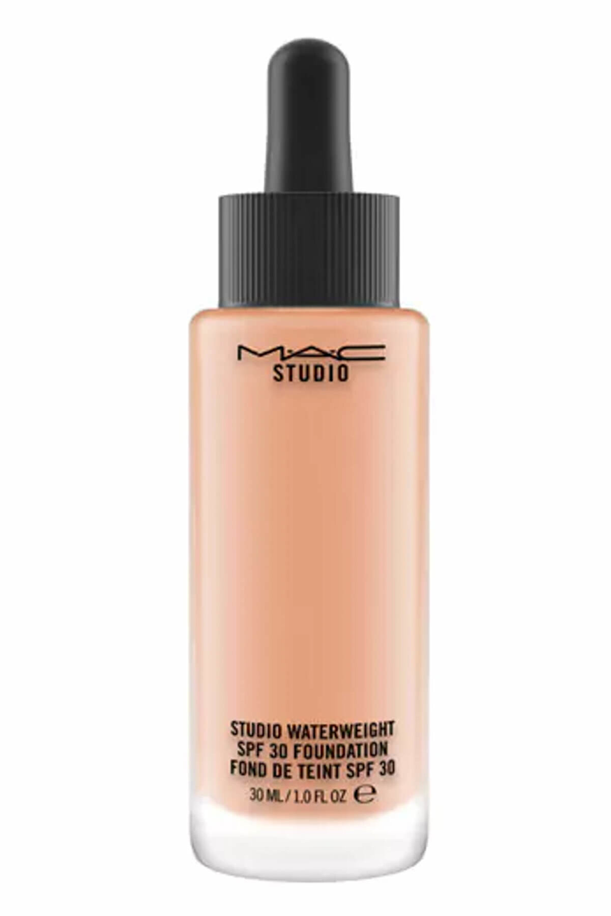 کرم پودر استودیو واتر ویت Studio Water weight مدل NW30 بژ متوسط ​​با ته رنگ گلگون حجم 30 میل مک MAC