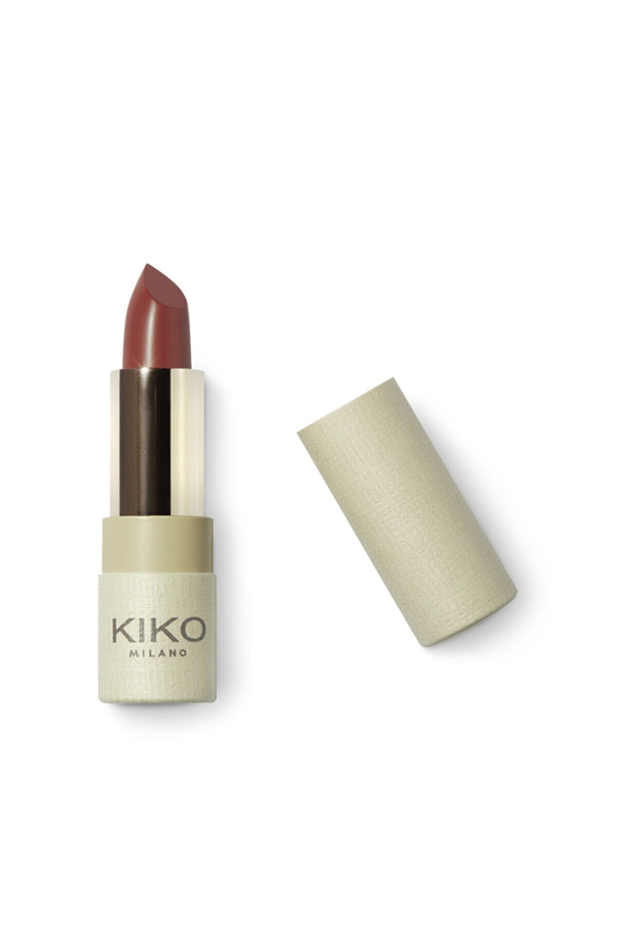 رژ لب جامد مات مدل New Green Me  رنگ Basic Brick شماره 103 کیکو KIKO