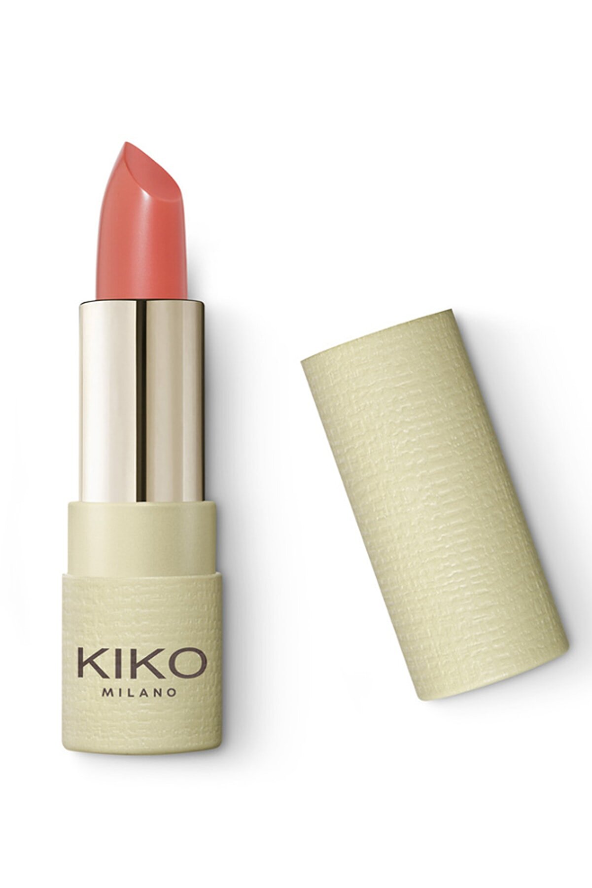 رژ لب جامد مات مدل New Green Me  رنگ Beige شماره 100 کیکو KIKO