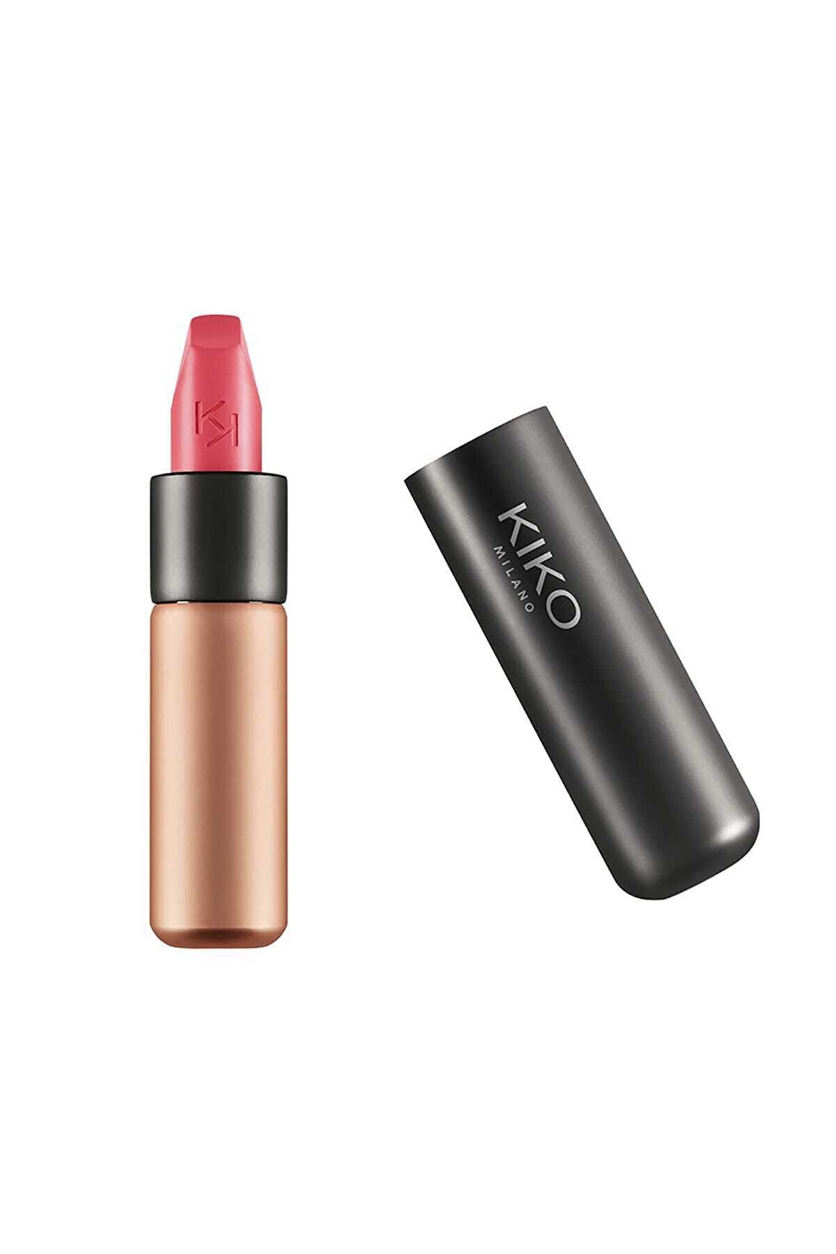 رژ لب جامد مات مدل Velvet Passion رنگ Warm Pink شماره 304 کیکو KIKO