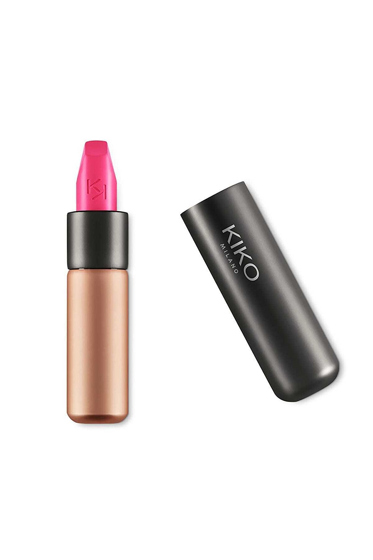 رژ لب جامد مات مدل Velvet Passion رنگ Cyclamen Pink شماره 307 کیکو KIKO