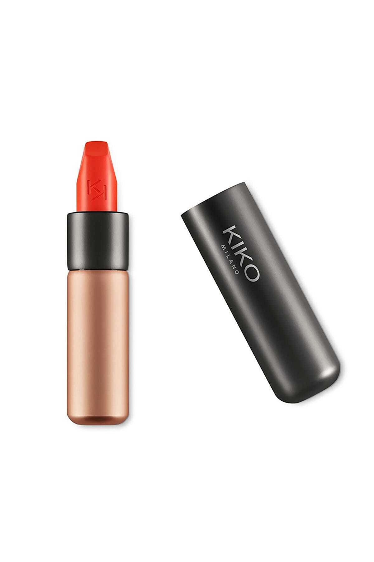 رژ لب جامد مات مدل Velvet Passion رنگ Tulip Red شماره 309 کیکو KIKO