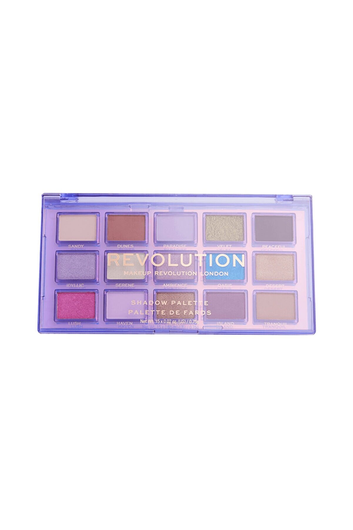 پالت سایه چشم 15 رنگ Reflectıve Far Paleti Ultra Vıolet رولوشن Revolution