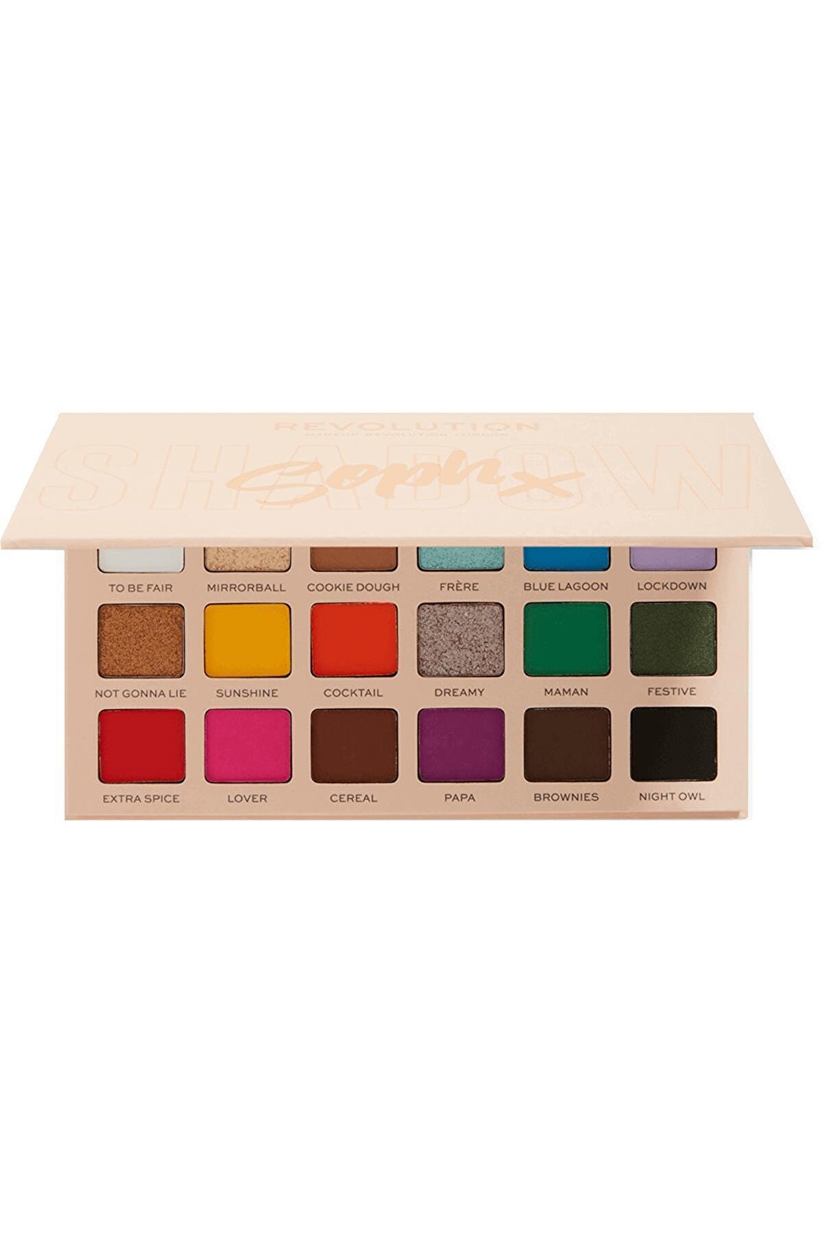 پالت سایه چشم 18 رنگ X Soph Eyeshadow Palette Super Spice رولوشن Revolution