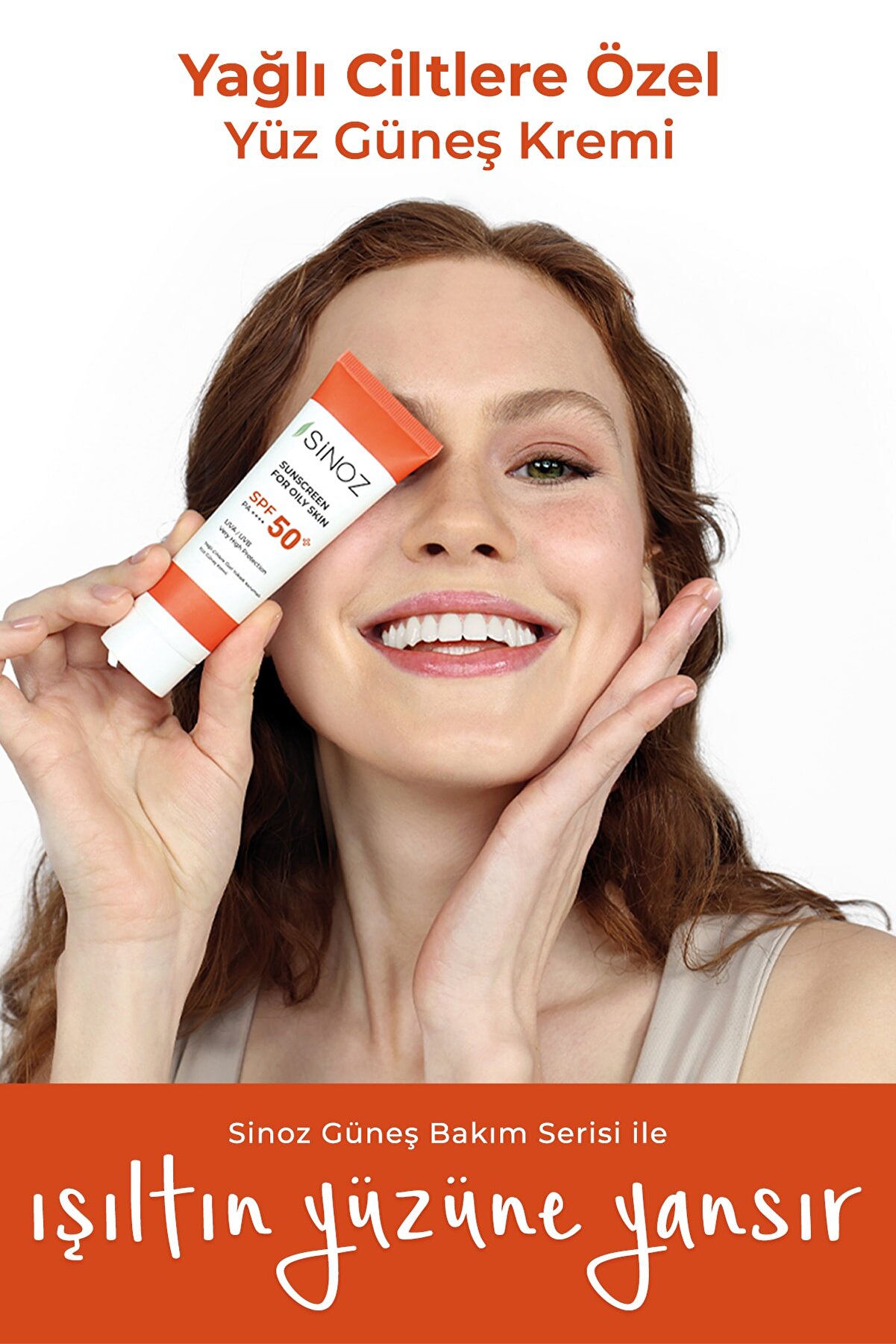 کرم ضد آفتاب صورت برای پوست های چرب Spf+50 و حجم 50 میل سینوز Sinoz