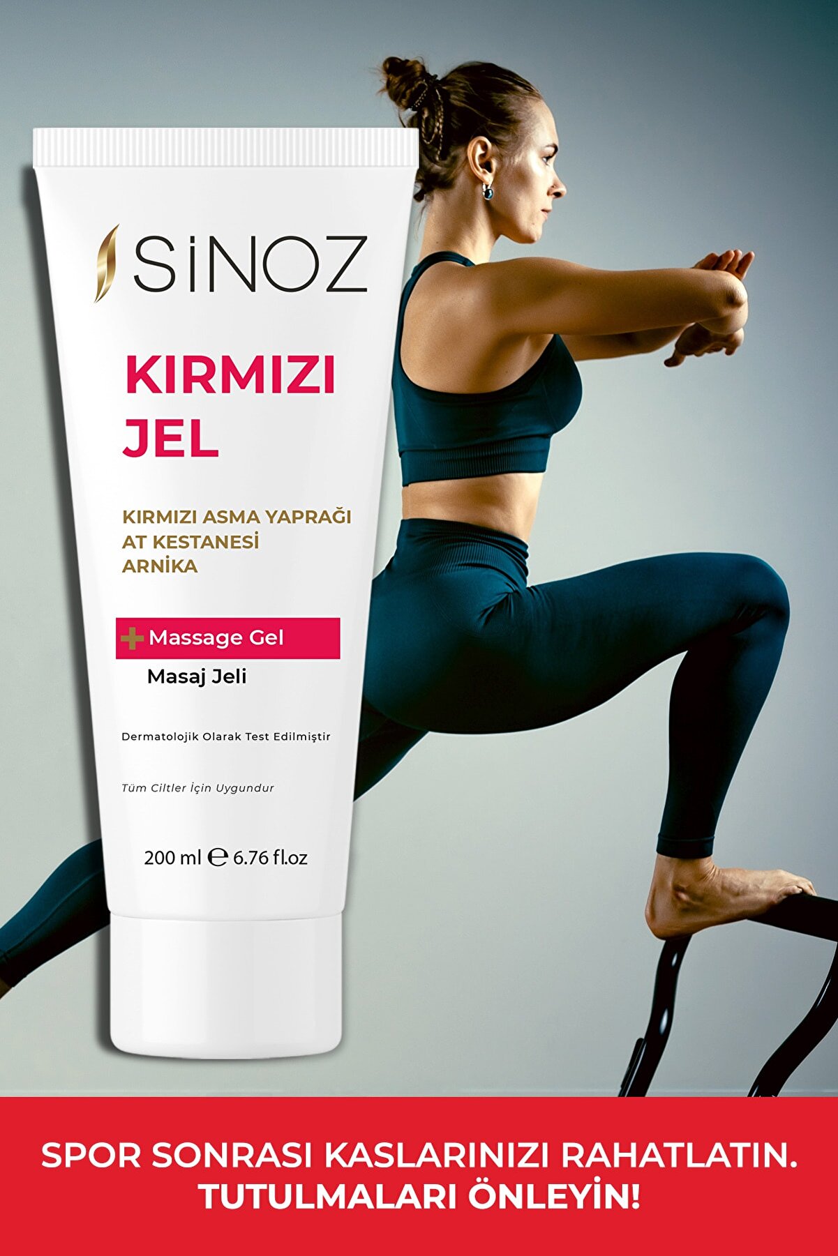 ژل ماساژ آرامش بخش و گرم کننده با حجم 200 میل سینوز Sinoz