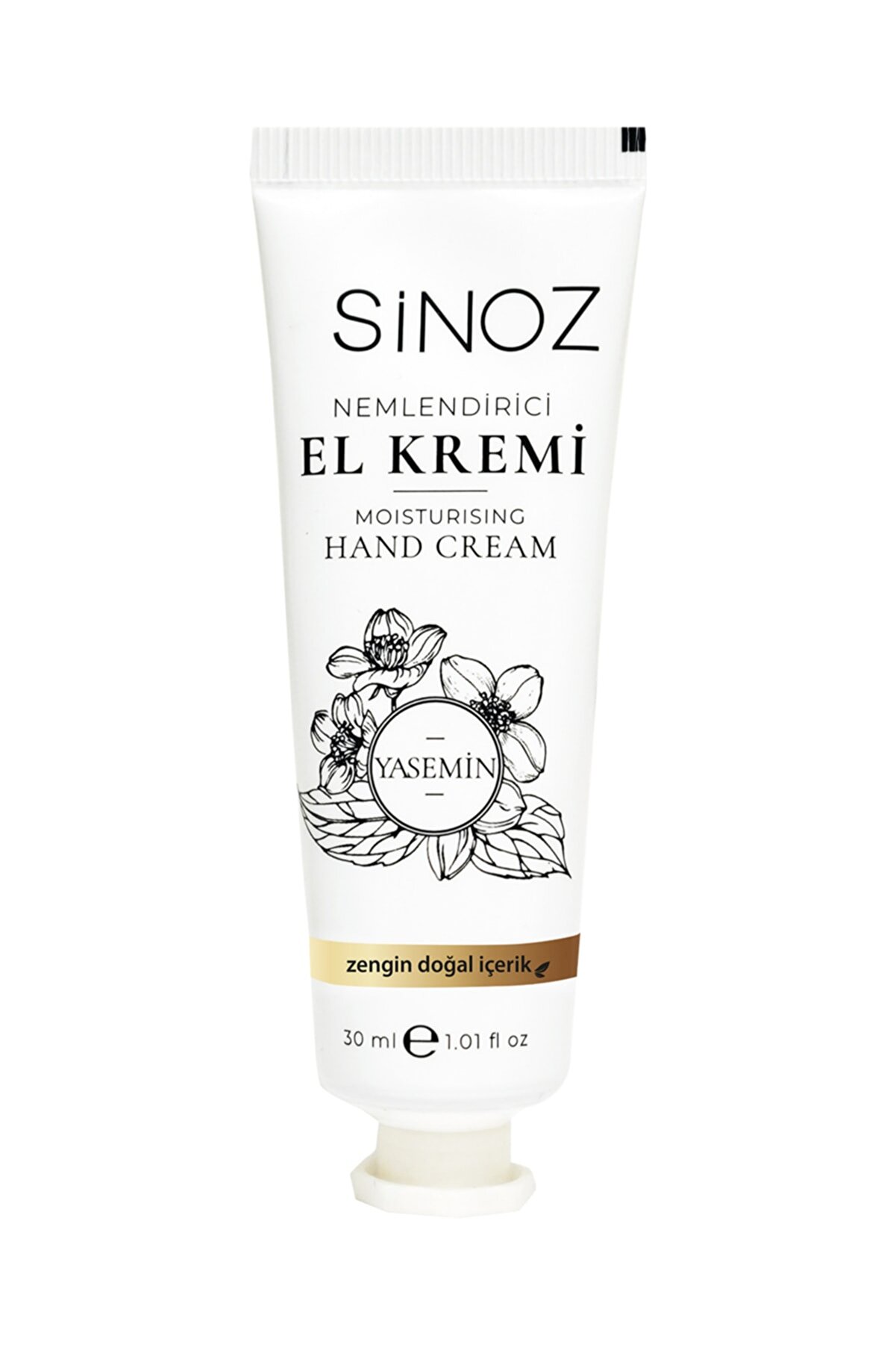 کرم مرطوب کننده دست با عصاره گل یاس با حجم 30 میل  سینوز Sinoz