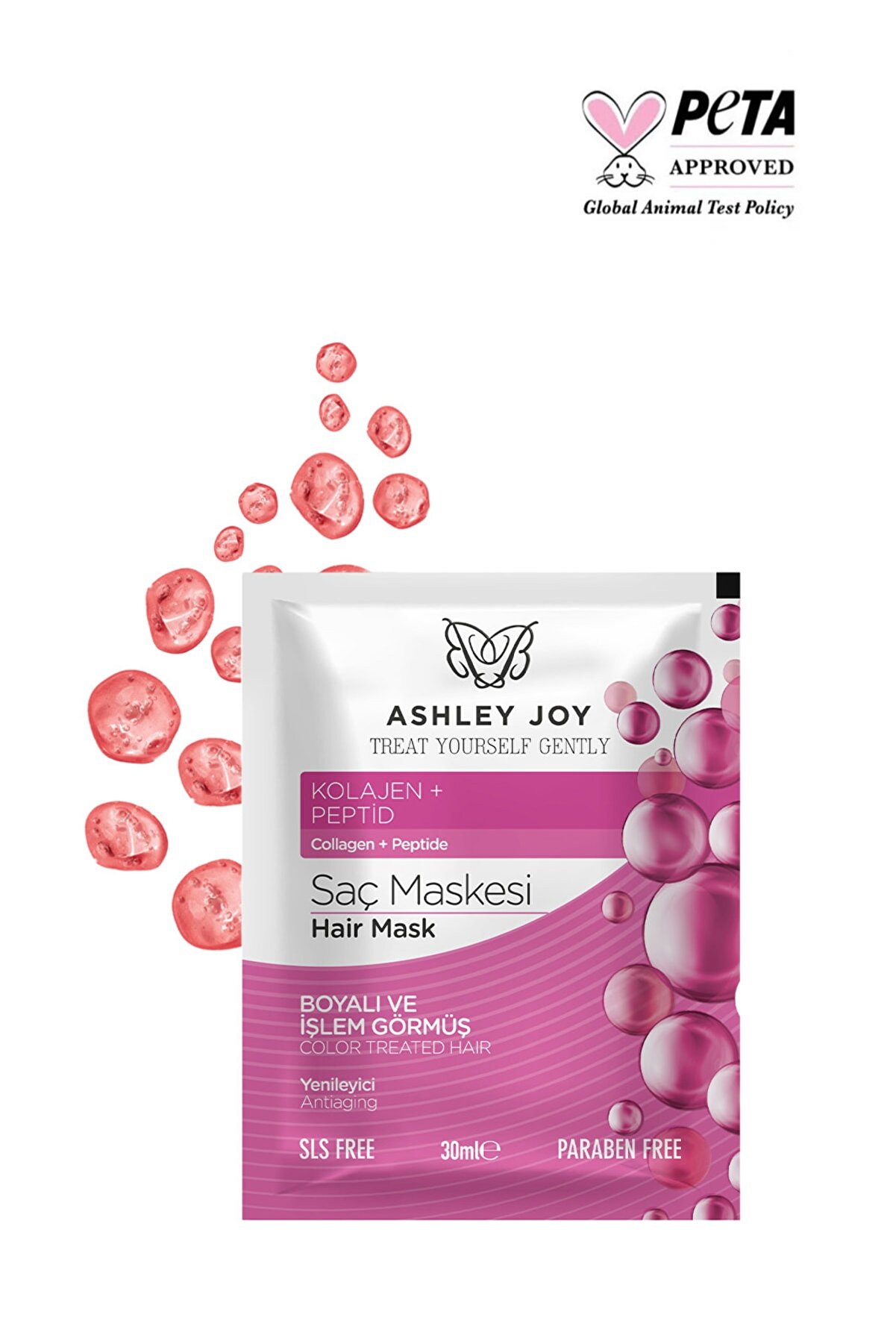 ماسک بازسازی کننده مو با آبکشی با حجم 30 میل اشلی جوی Ashley Joy