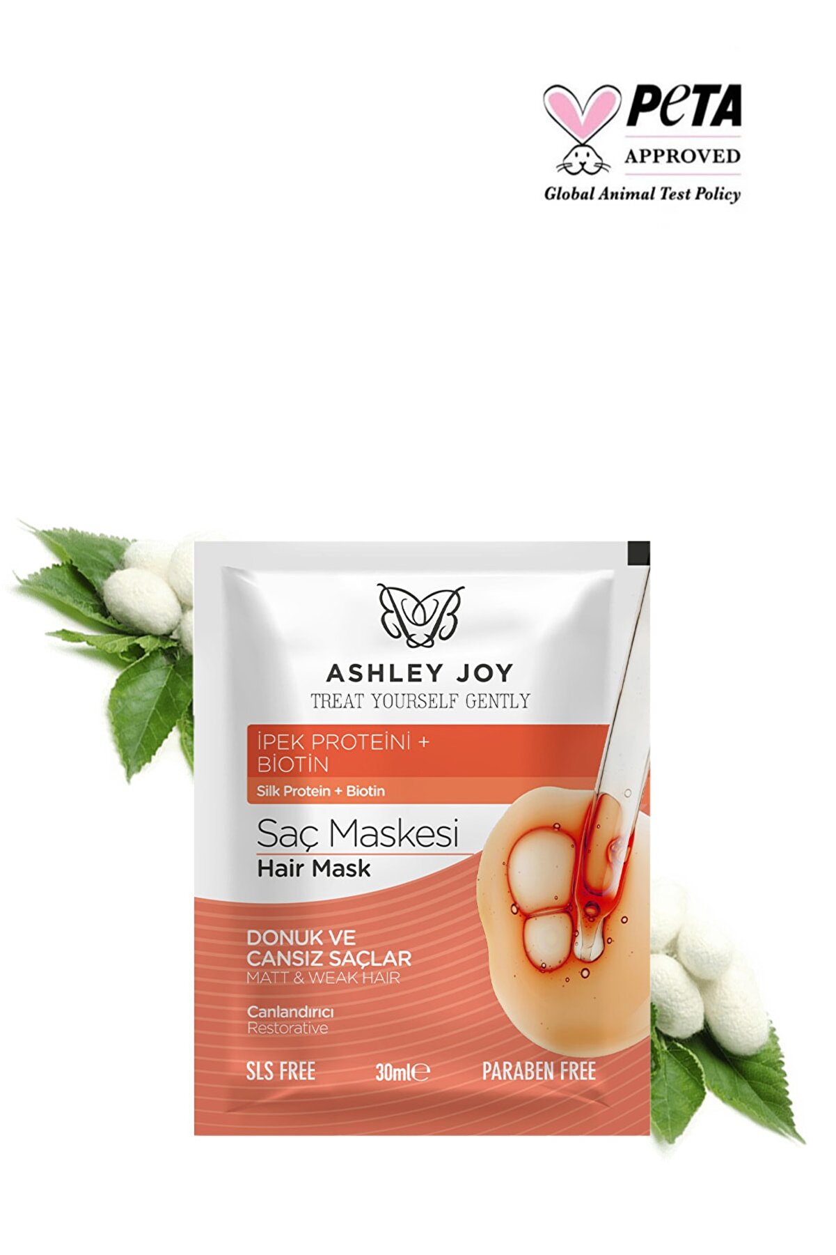 ماسک احیا کننده مو با آبکشی و با حجم 30 میل اشلی جوی Ashley Joy