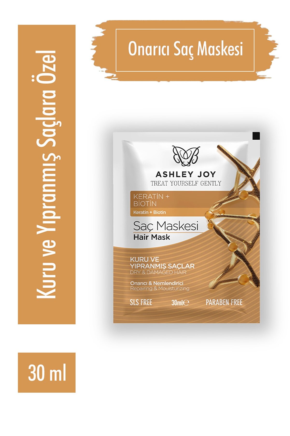 ماسک ترمیم کننده مو با آبکشی با حجم 30 میل اشلی جوی Ashley Joy