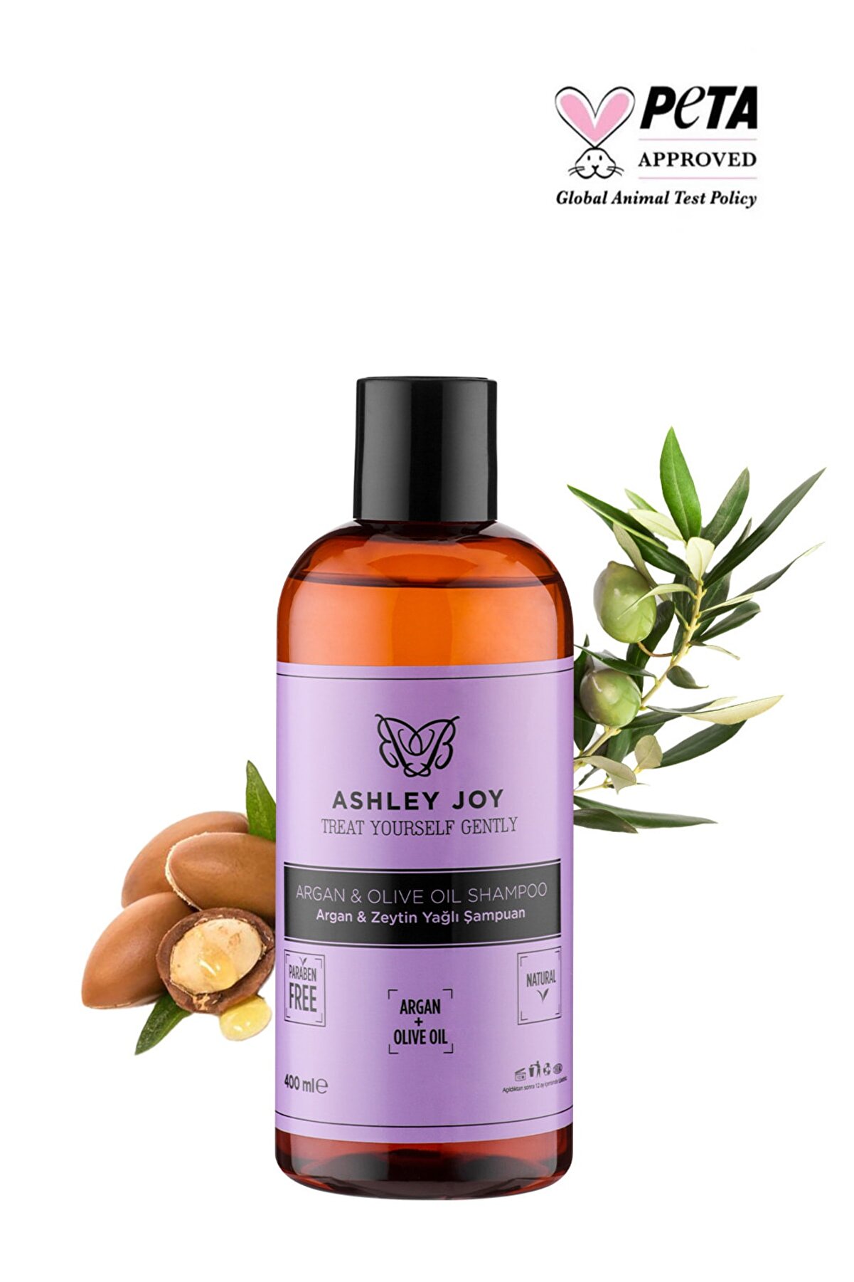 شامپو آرگان و روغن زیتون با حجم 400 میل اشلی جوی Ashley Joy