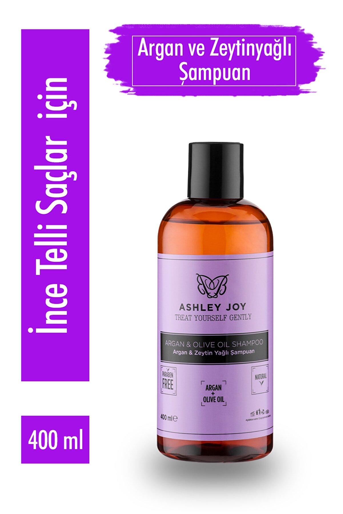 شامپو آرگان و روغن زیتون با حجم 400 میل اشلی جوی Ashley Joy