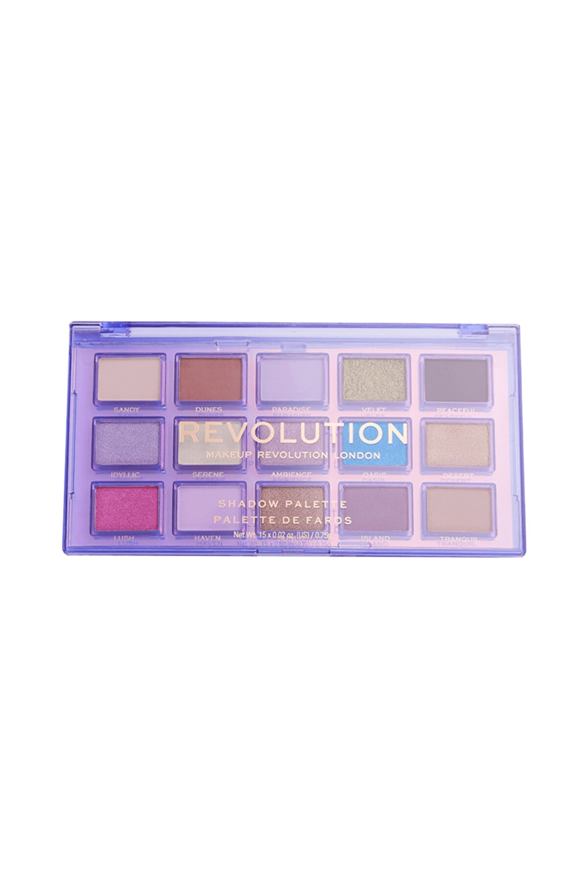 پالت سایه 15 رنگ Reflectıve Far Paleti Ultra Vıolet رولوشن Revolution