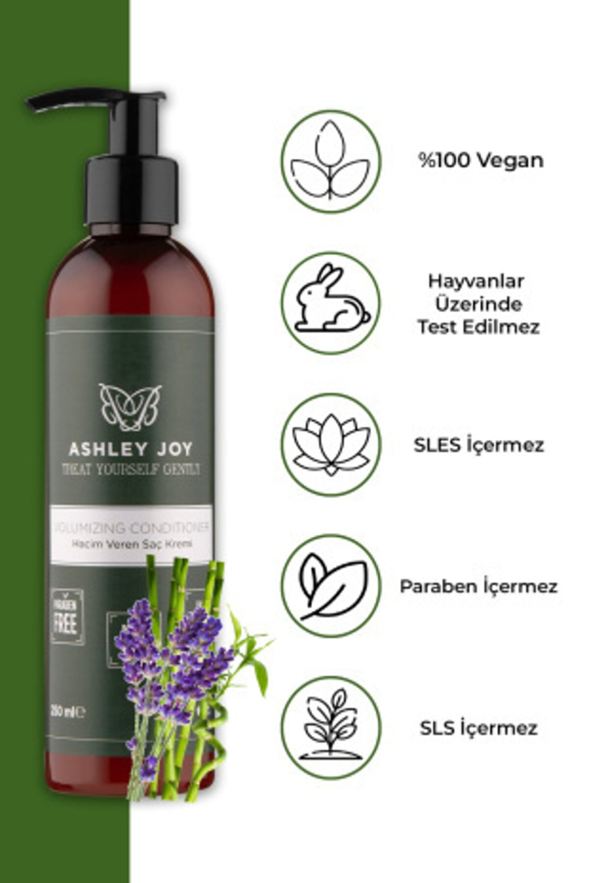 نرم کننده و حجم دهنده مو با آبکشی با حجم 250 میل اشلی جوی Ashley Joy