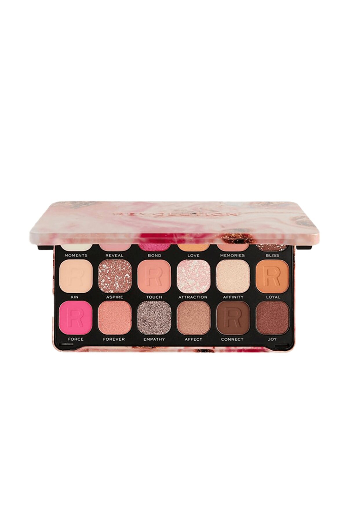 رنگ سایه چشم 18 رنگ Forever Flawless Affinity رولوشن Revolution