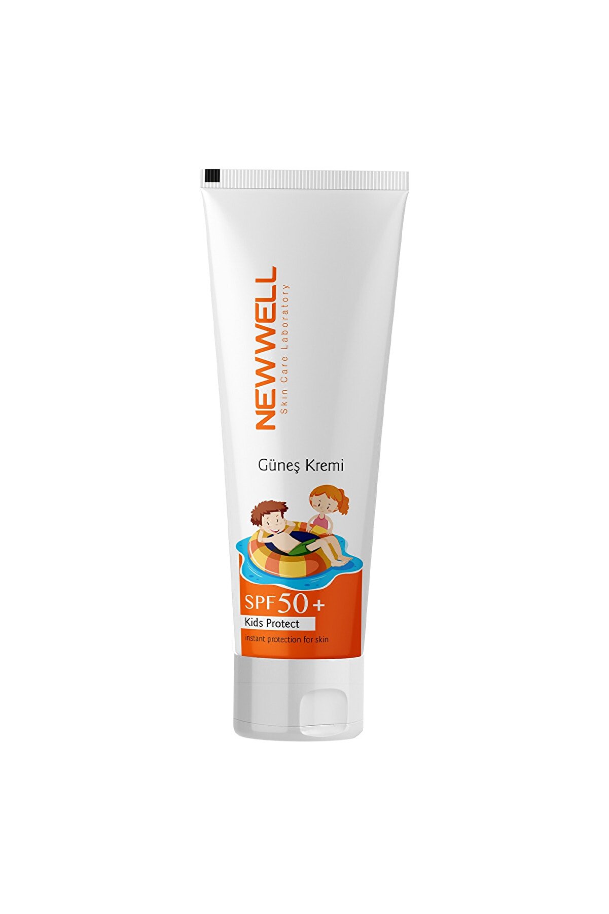 کرم ضد آفتاب کودکان با SPF+50 با حجم 50 میل نیو وال New Well