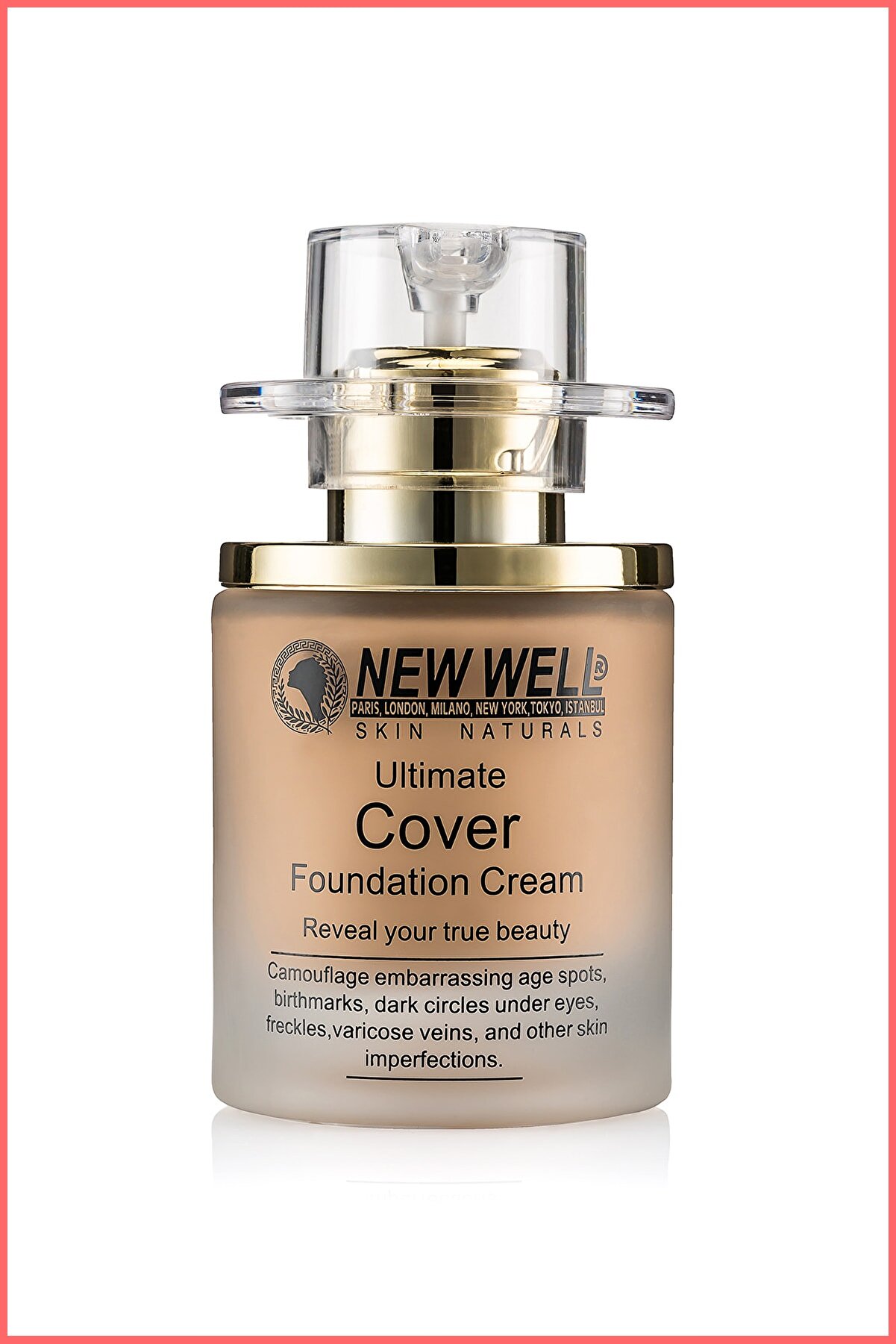 کرم پودر مدلUltimate Cover رنگ سفید شماره 01 نیو وال New Well