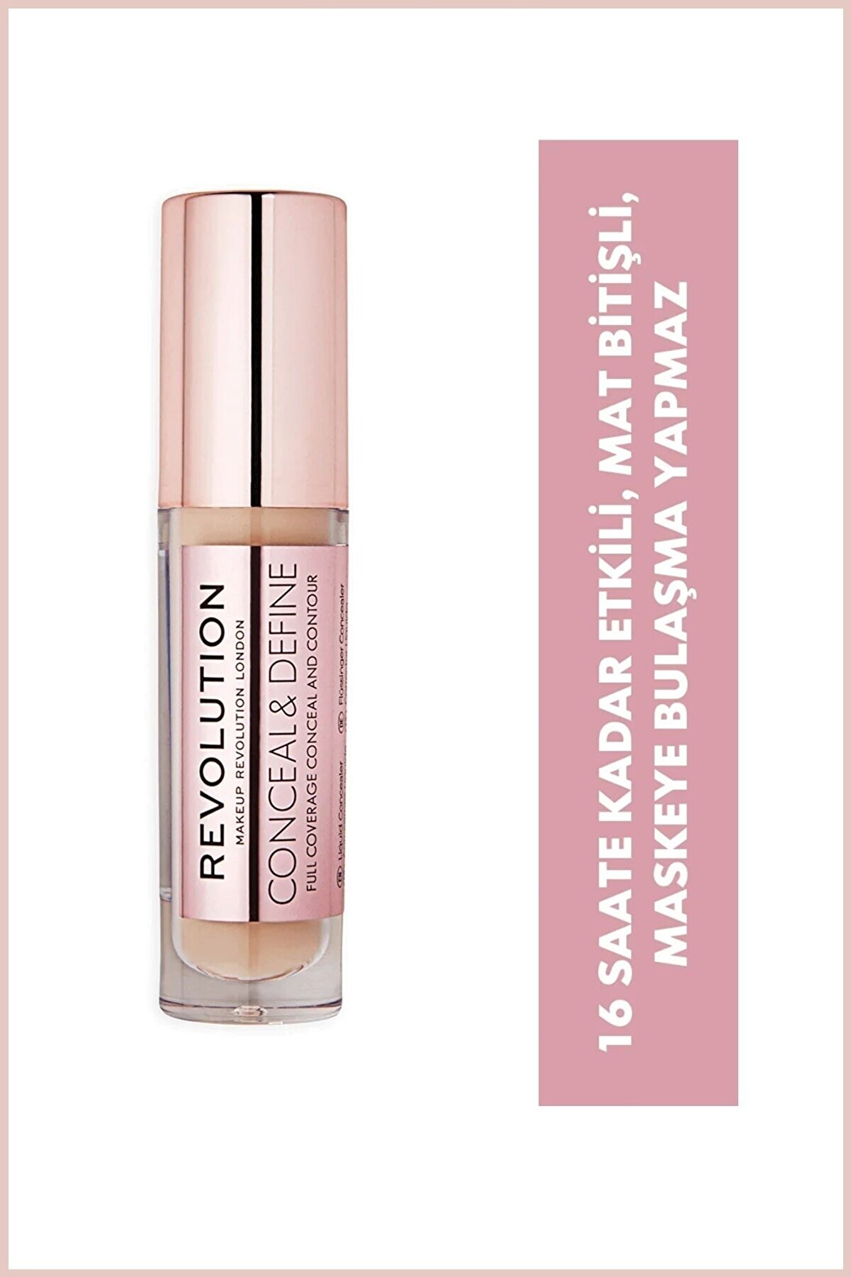 کانسیلر مایع Concealer شماره C8 رنگ سفید رولوشن Revolution
