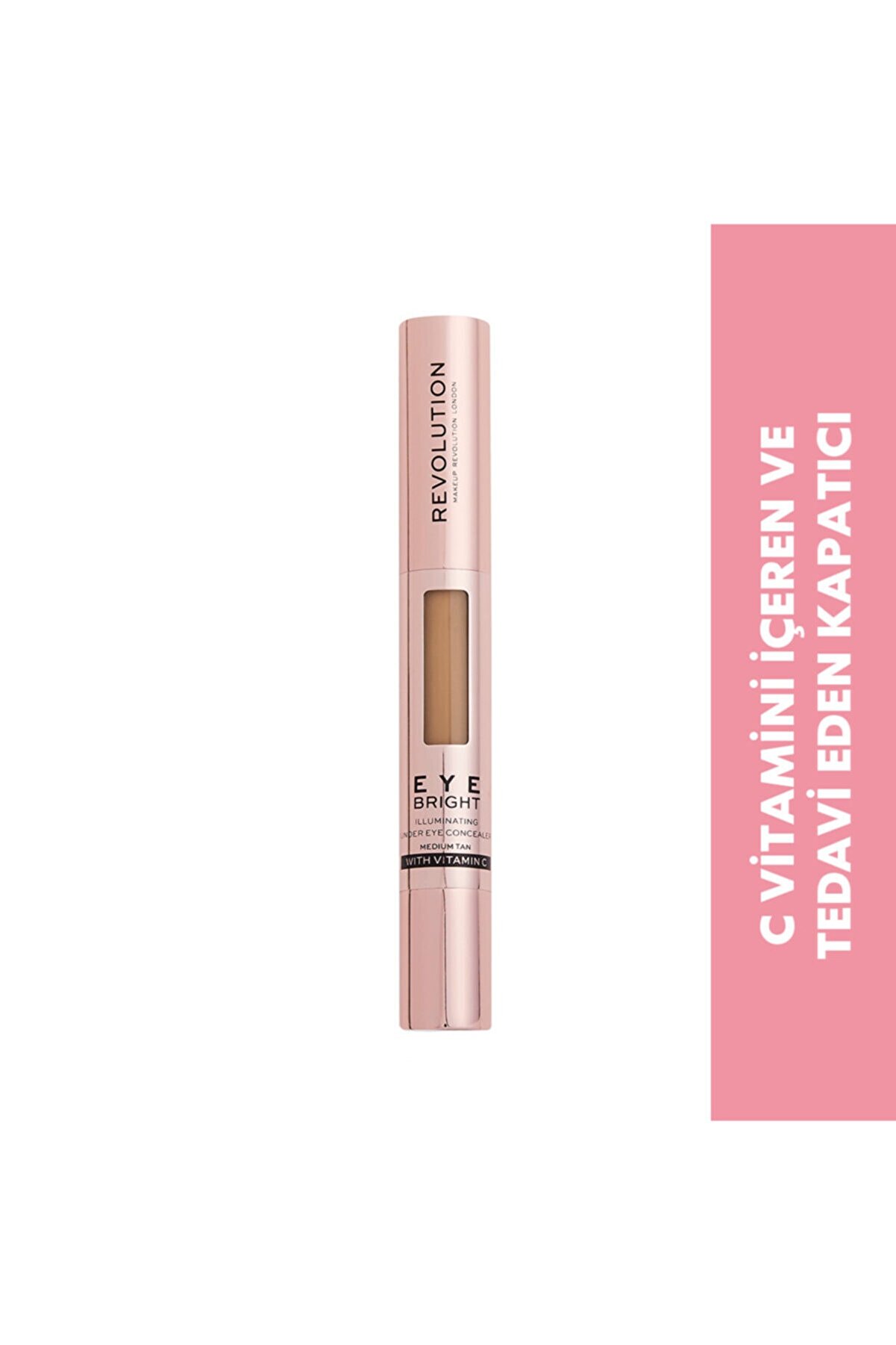 کانسیلر مدادی چشم Bright Eye Concealer Medium Tan رنگ برنزه روشن رولوشن Revolution