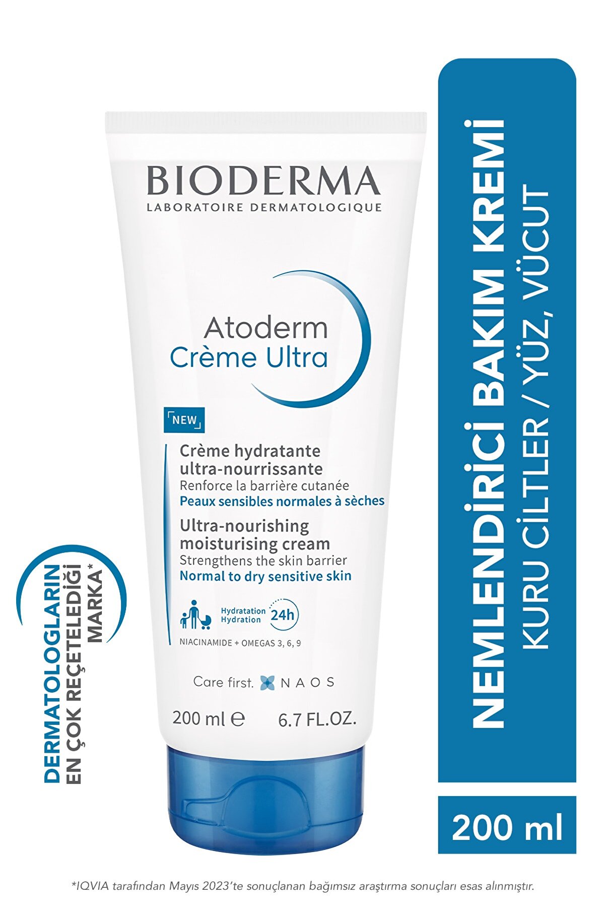 کرم مرطوب کننده تیوپی مدل Atoderm با حجم 200 میل بایودرما Bioderma
