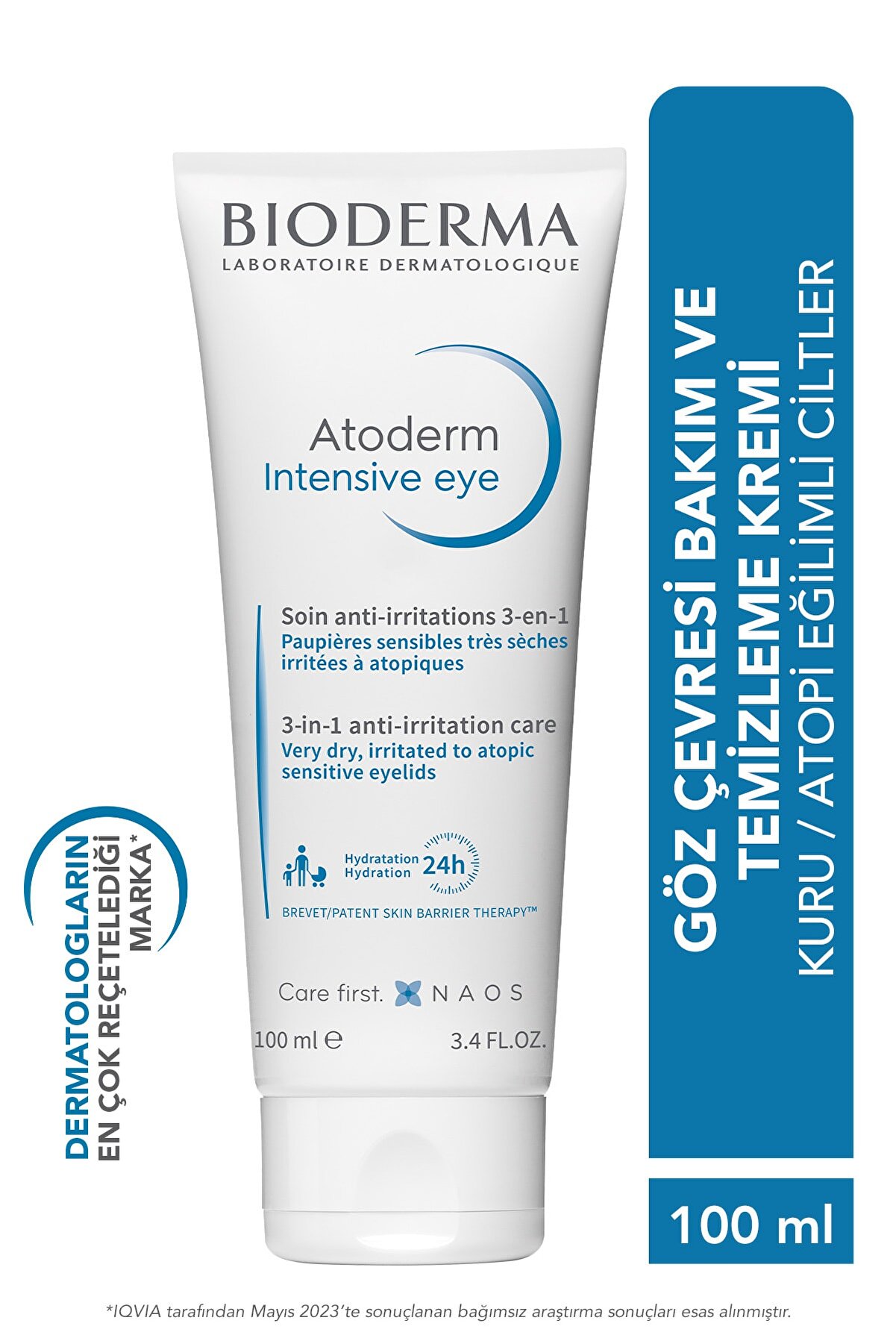 کرم مراقبتی دور چشم مدل Atoderm با حجم 100 میل بایودرما Bioderma